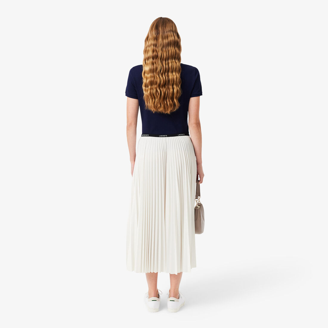 Long Pleated Elasticated Waist Skirt Long Pleated Elasticated Waist Skirt