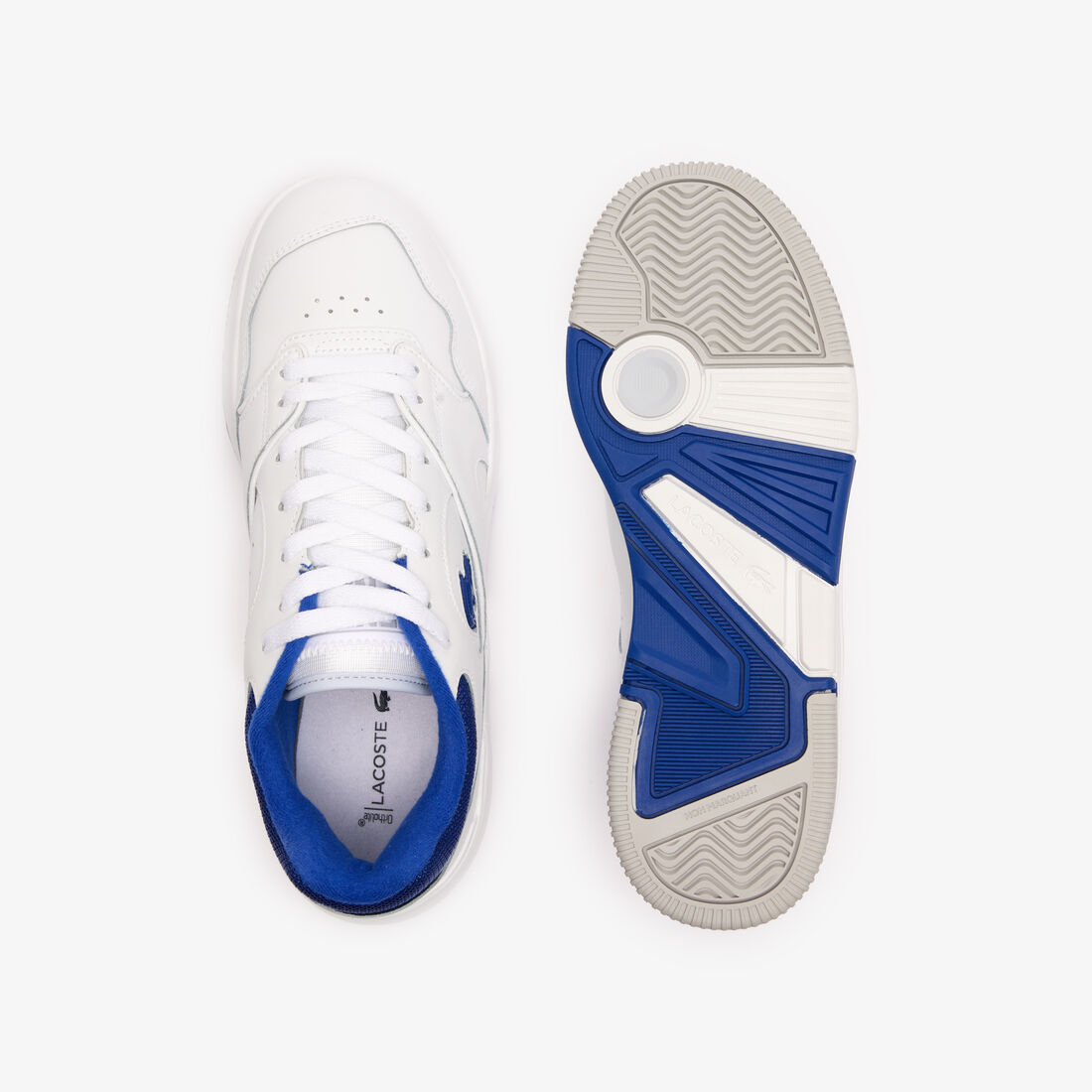 Men's Lineshot Contrasted Collar Leather Trainers Men's Lineshot Contrasted Collar Leather Trainers
