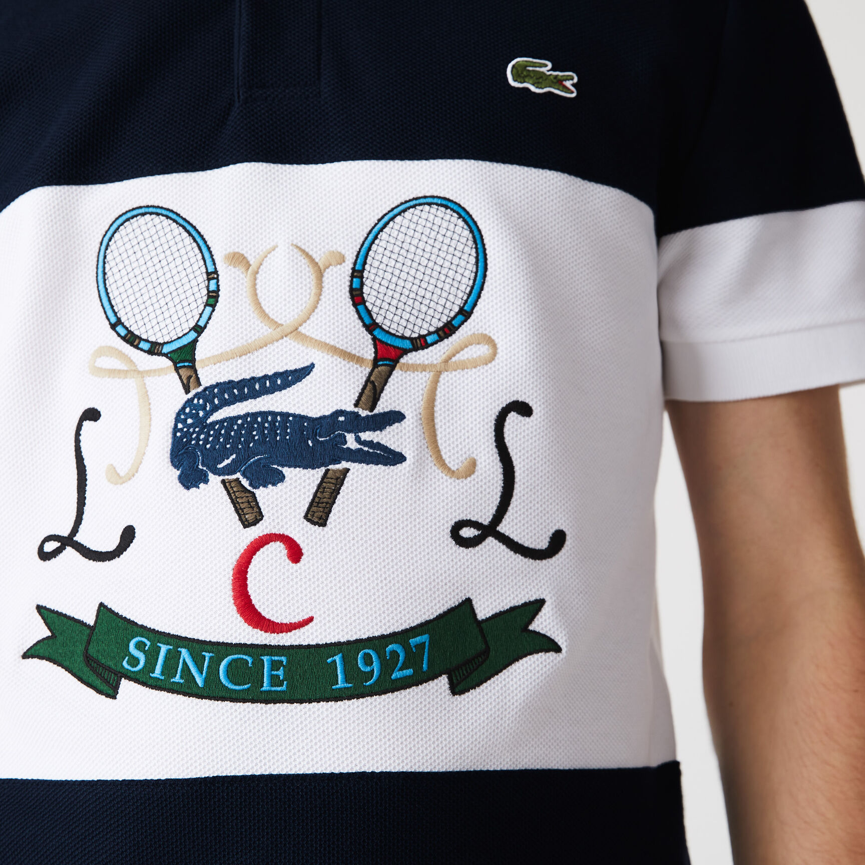 Men's Lacoste Regular Fit Tennis Embroidery Cotton Polo Shirt