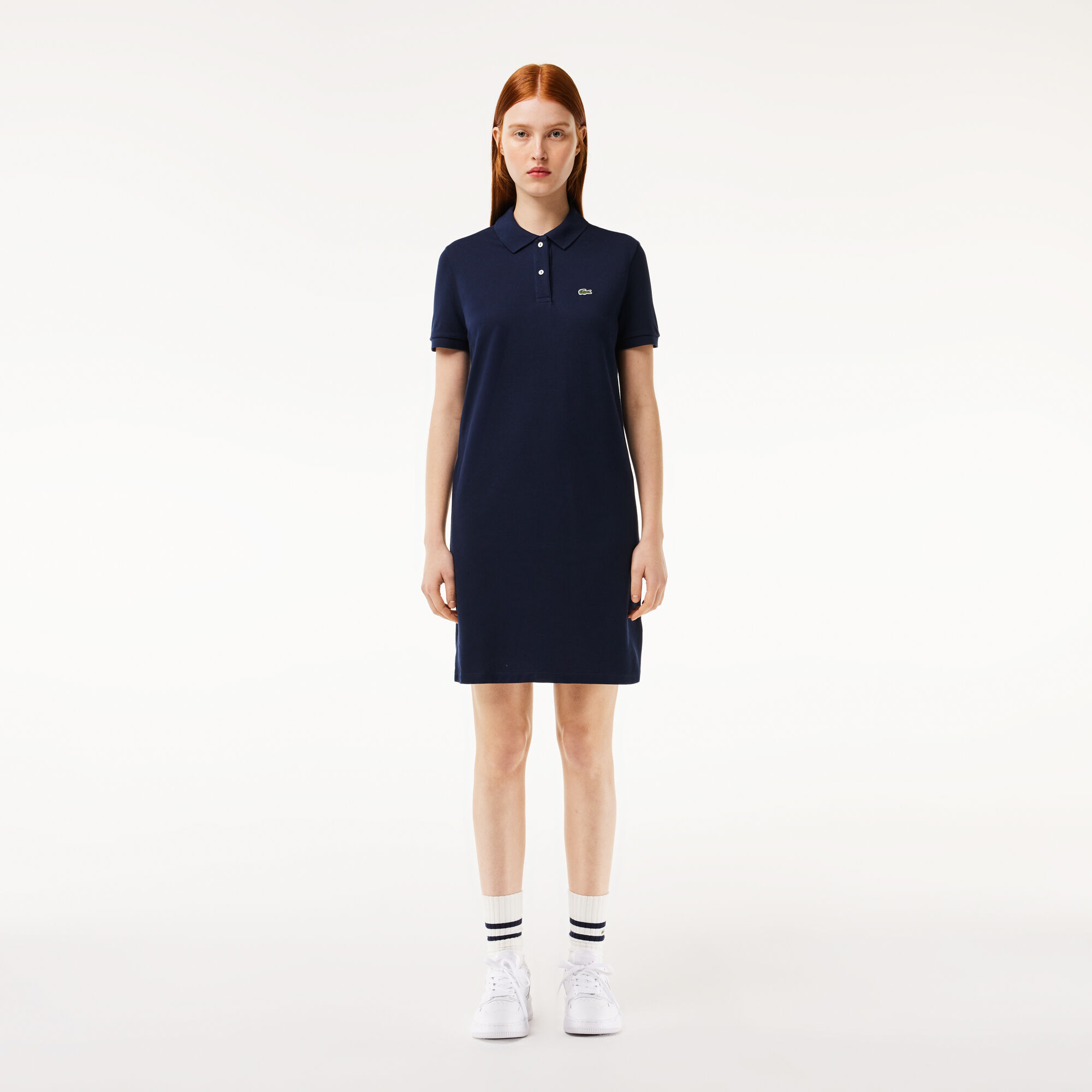 Buy Women s Lacoste Pique Knit Polo Dress Lacoste QA