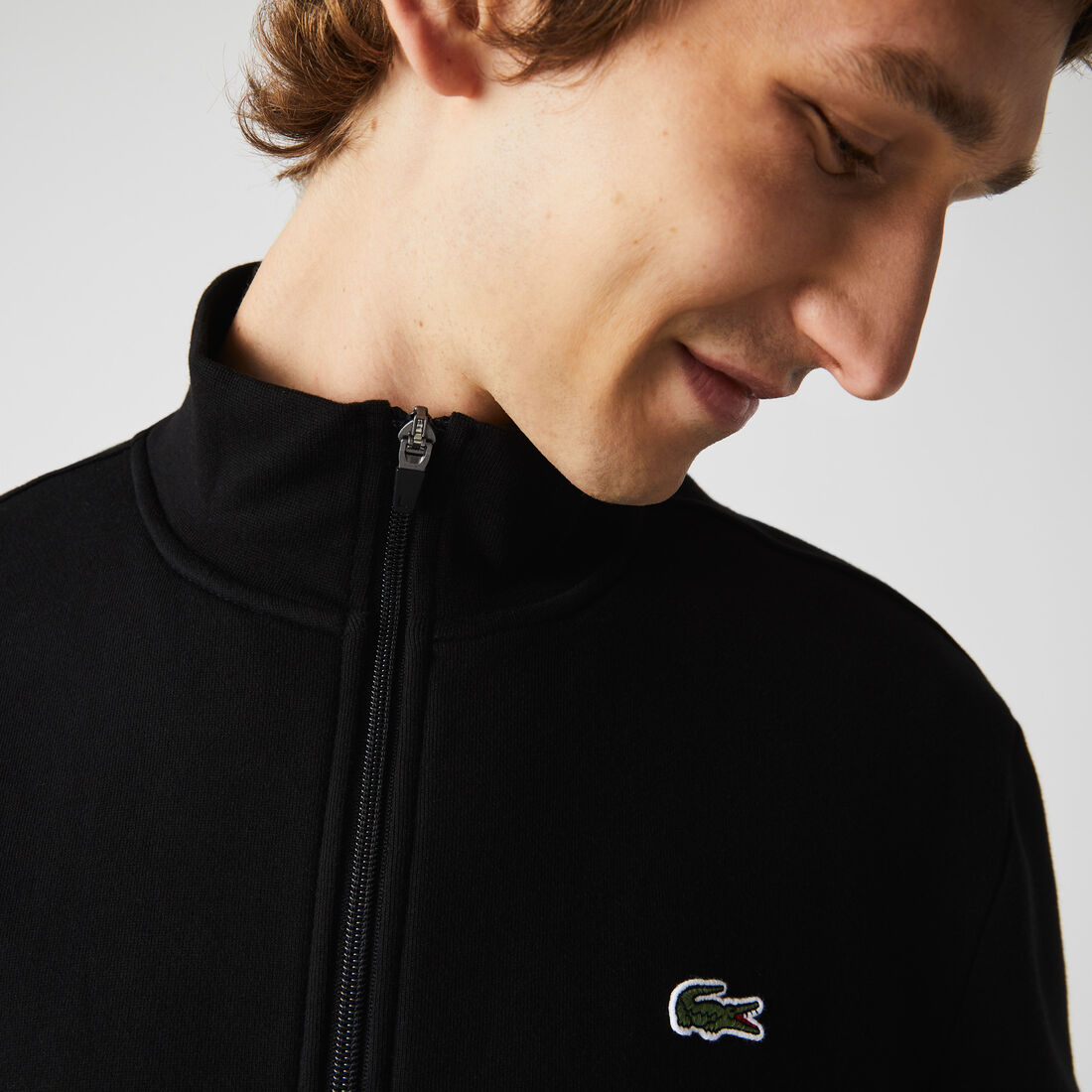 سويت شيرت من مزيج القطن الصوفي بسحاب مجموعة Lacoste SPORT للرجال سويت شيرت من مزيج القطن الصوفي بسحاب مجموعة Lacoste SPORT للرجال