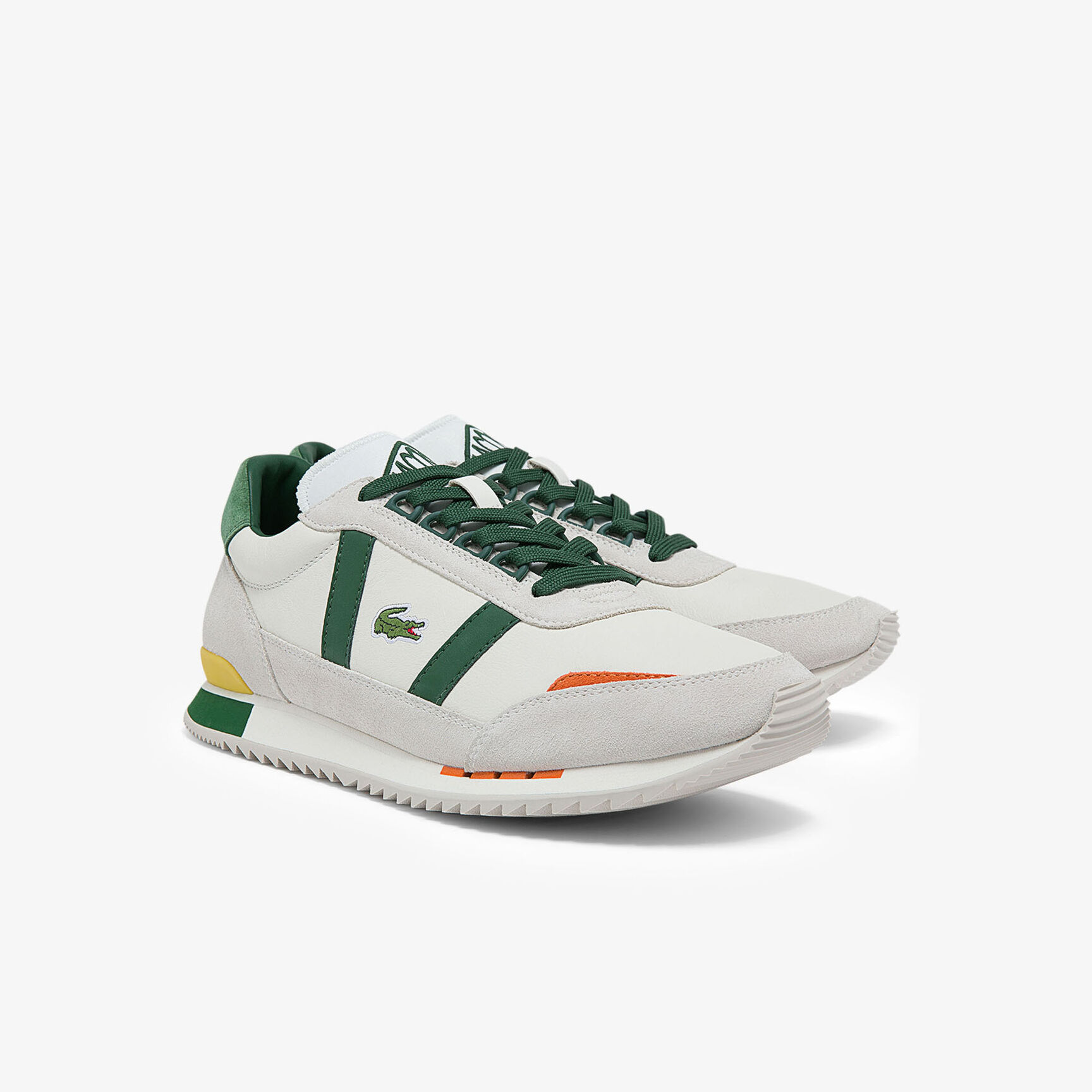 Men's Partner Retro Leather and Suede Sneakers