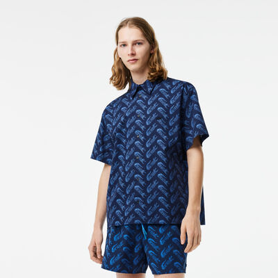 Men’s Lacoste Short Sleeve Vintage Print Shirt