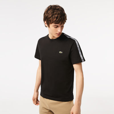 Men’s Lacoste Regular Fit Logo Stripe T-shirt
