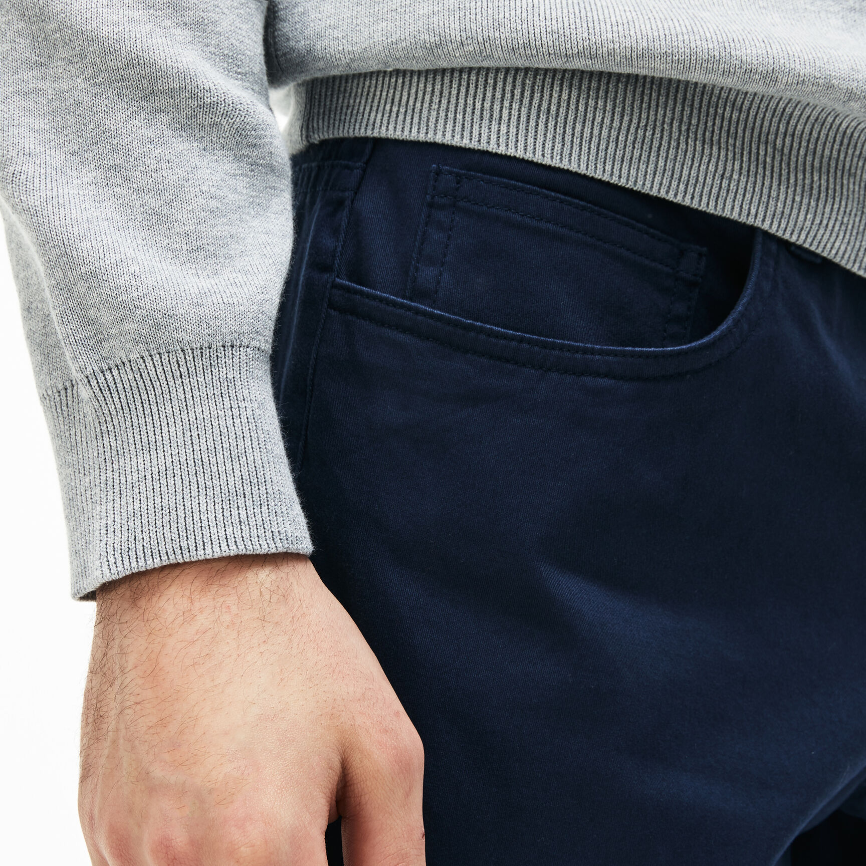 بنطال من القطن المرن بقصة ضيقة 5 جيوب للرجال بنطال من القطن المرن بقصة ضيقة 5 جيوب للرجال