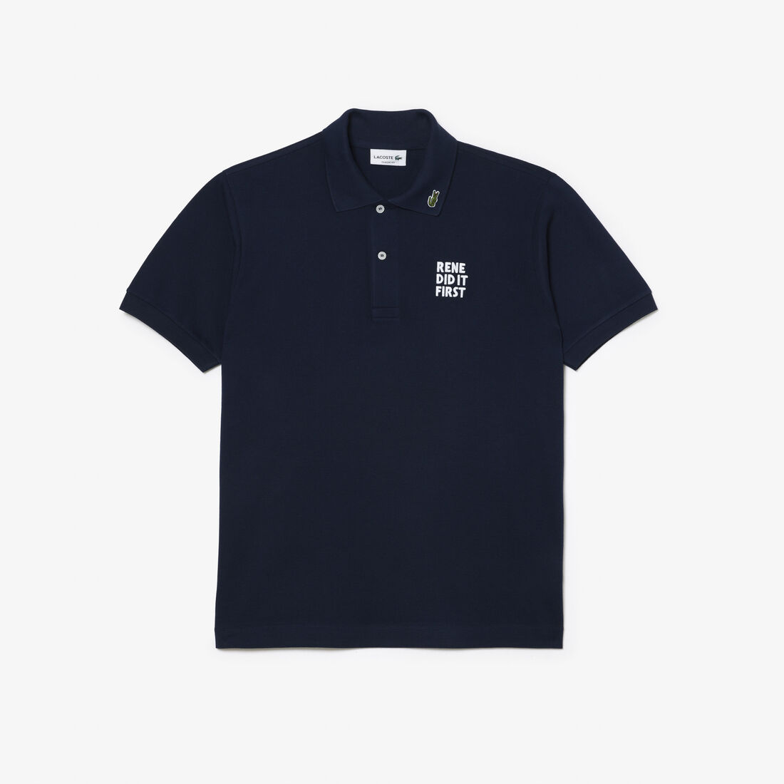 Original L.12.12 Embroidered Slogan Polo Shirt