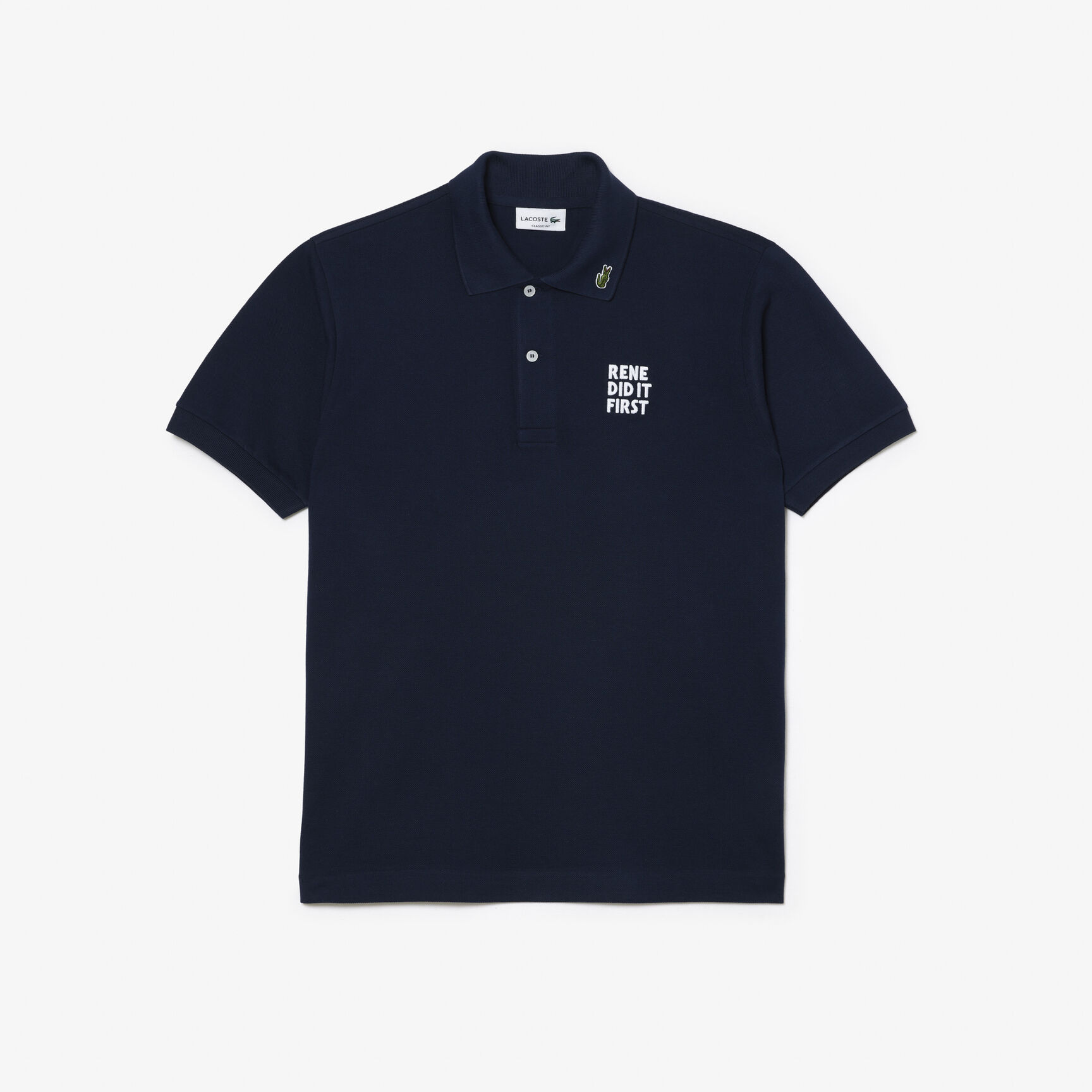 Original L.12.12 Embroidered Slogan Polo Shirt