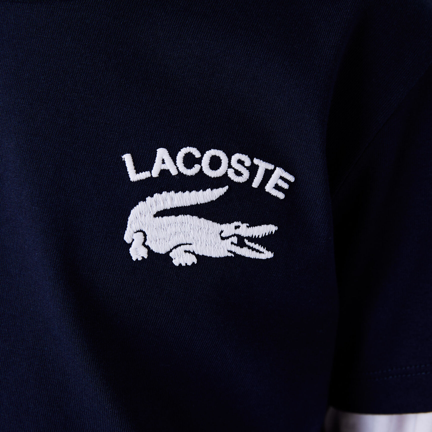 Boys' Lacoste Printed Cotton Jersey T-shirt Boys' Lacoste Printed Cotton Jersey T-shirt