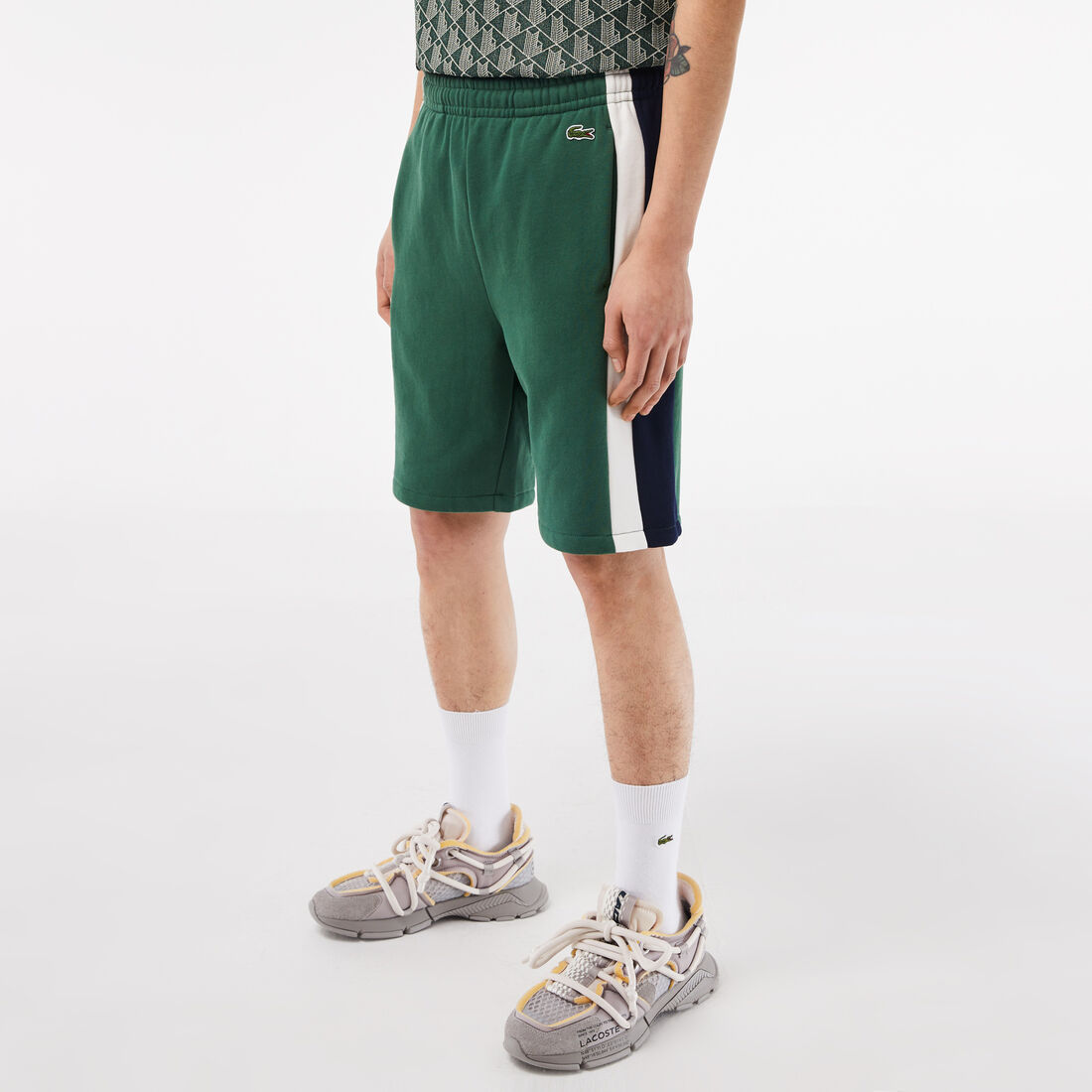 Men's Lacoste Brushed Fleece Colourblock Shorts Men's Lacoste Brushed Fleece Colourblock Shorts