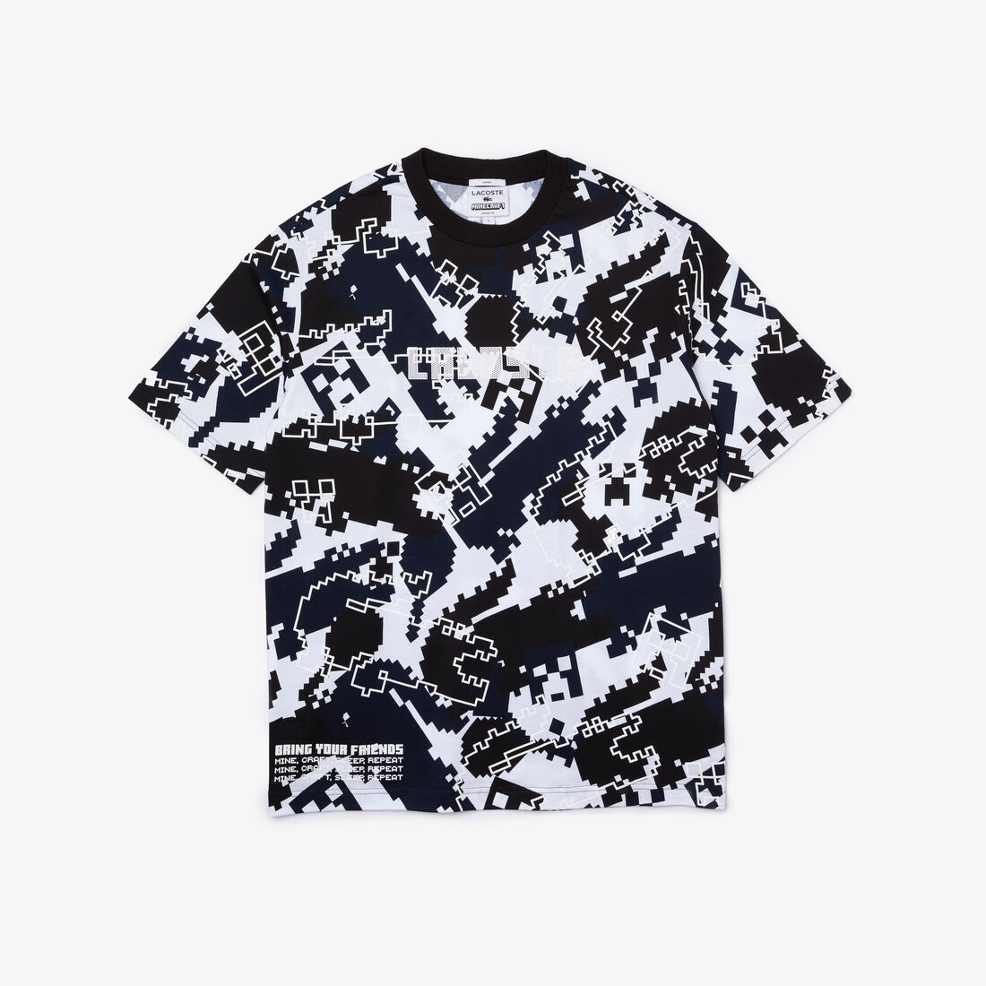 تي شيرت جيرسيه عضوي من Lacoste x Minecraft للجنسين تي شيرت جيرسيه عضوي من Lacoste x Minecraft للجنسين