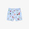 lacoste boys  quick dry badge print swimming trunks