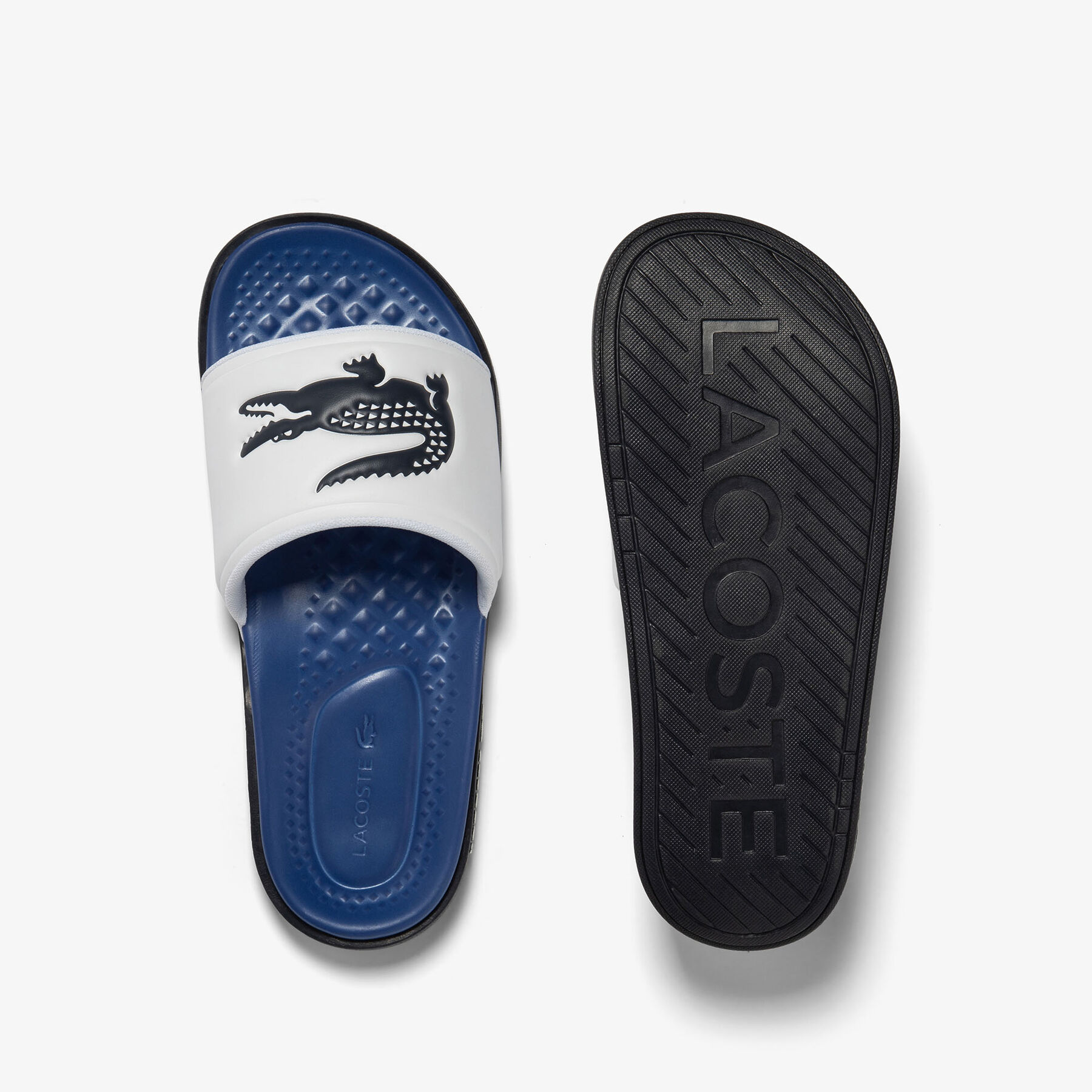 Men's Lacoste Croco Dualiste Synthetic Slides men s lacoste croco dualiste synthetic slides