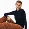 lacoste women s crew neck wool jersey sweater