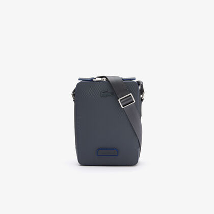 Men's Chantaco Piqué Leather Vertical Crossover Bag