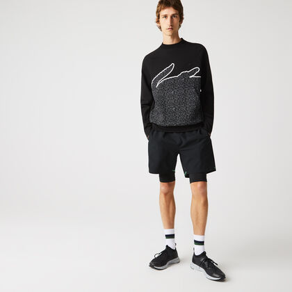 Men’s Crew Neck Oversized Crocodile Cotton Blend Sweatshirt