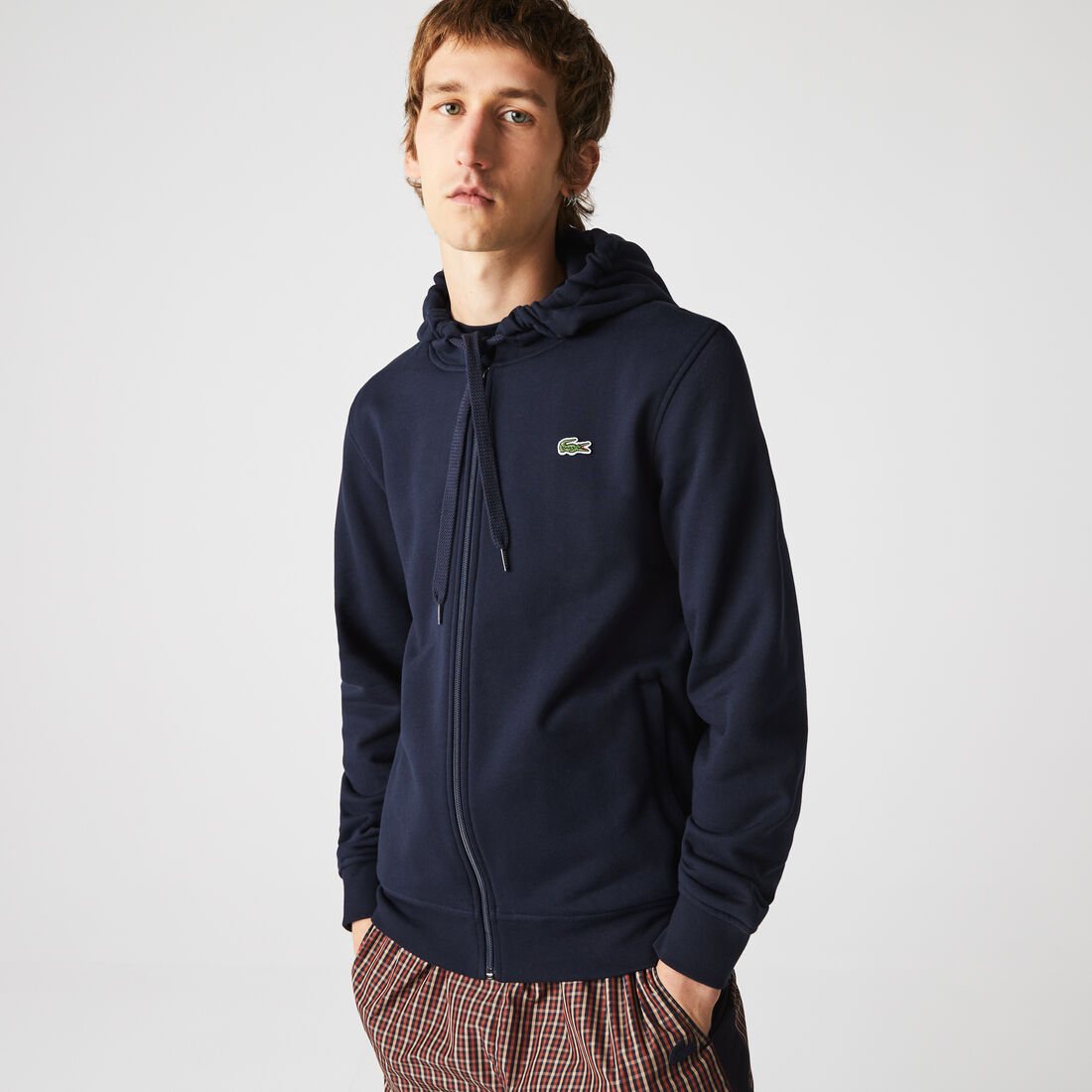 Men's Lacoste SPORT Lightweight Bi-material Hoodie