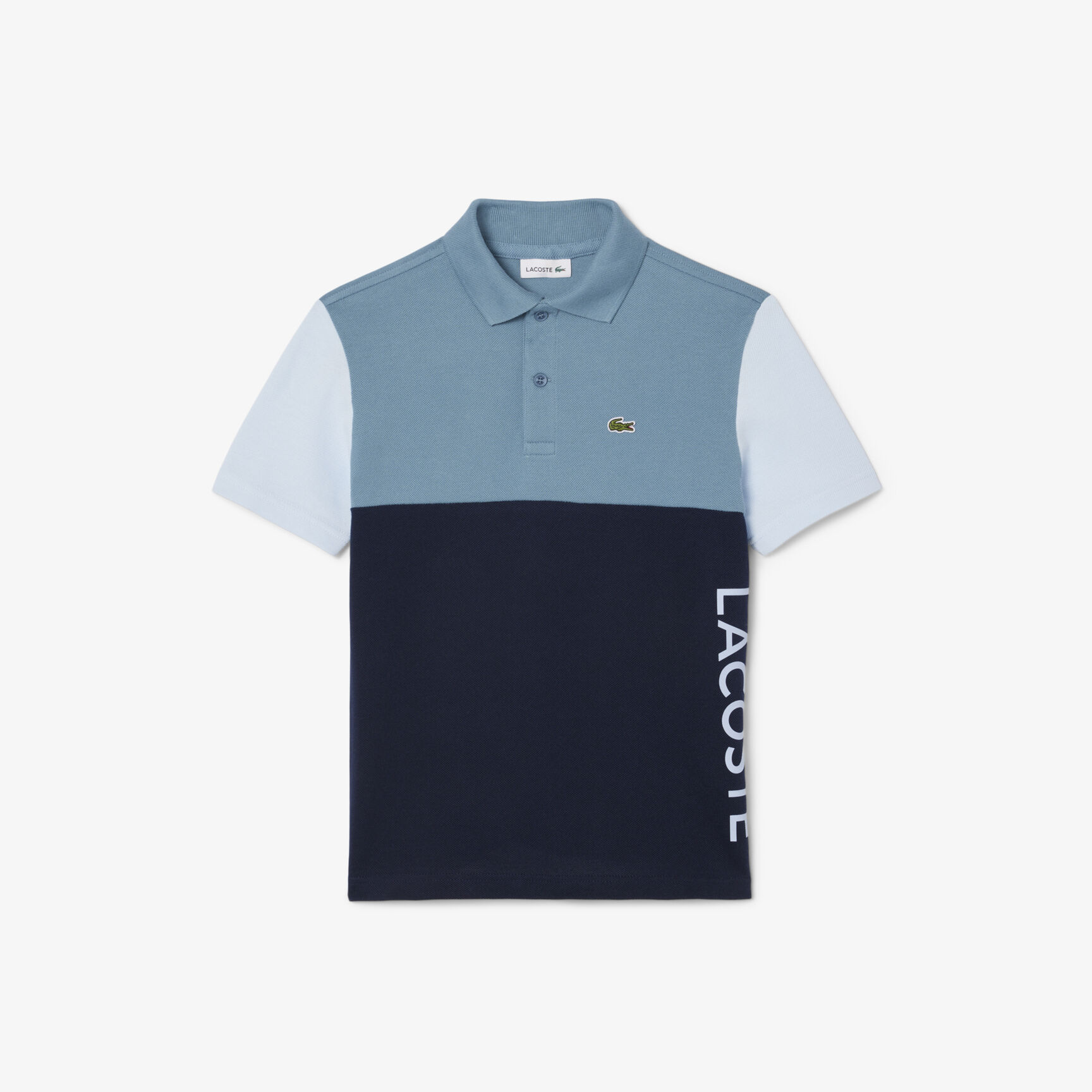 Colour-Block Petit Pique Polo Shirt