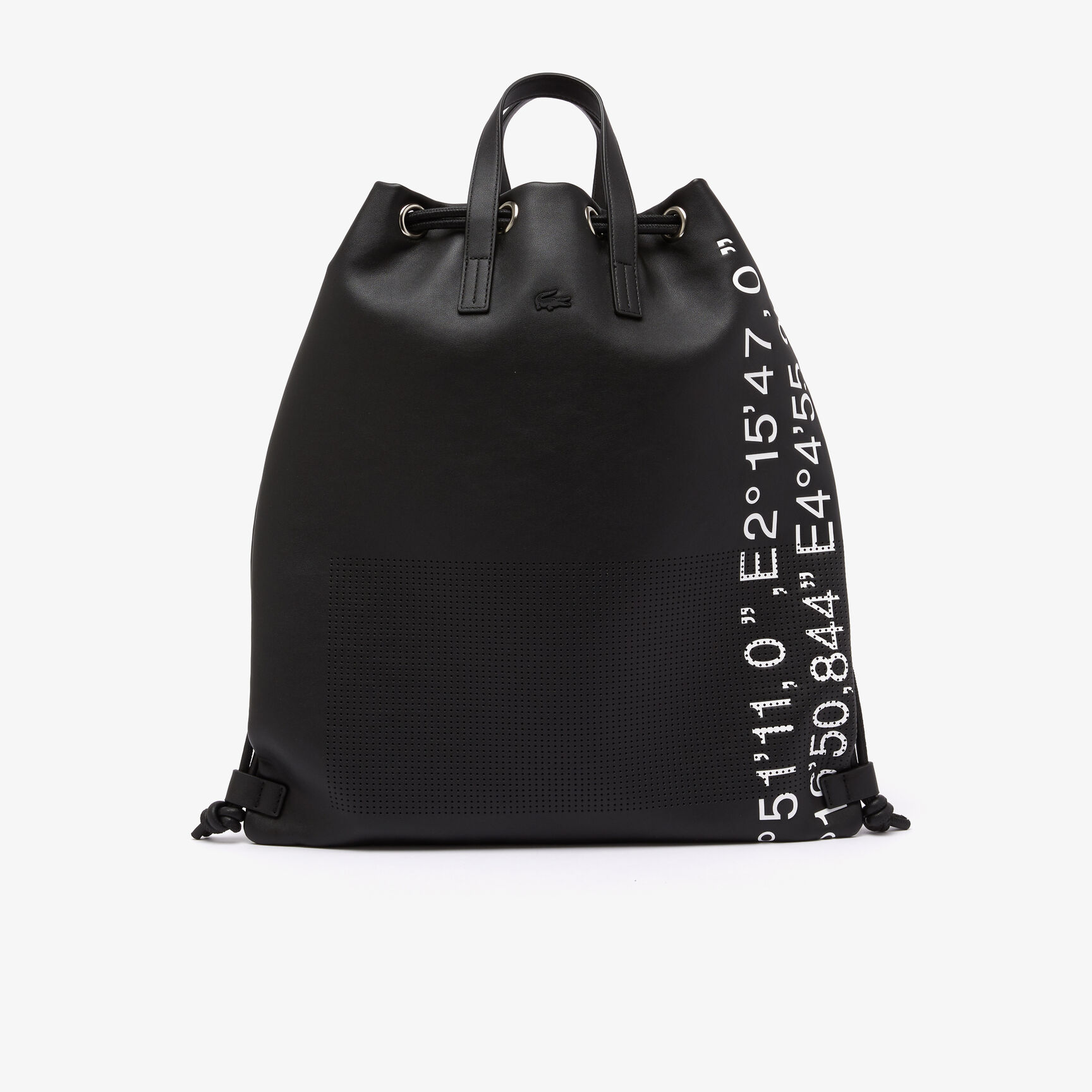 حقيبة ظهر لاكوست مسطحة بطبعة إحداثيات جغرافية بلون مغاير للجنسين حقيبة ظهر لاكوست مسطحة بطبعة إحداثيات جغرافية بلون مغاير للجنسين