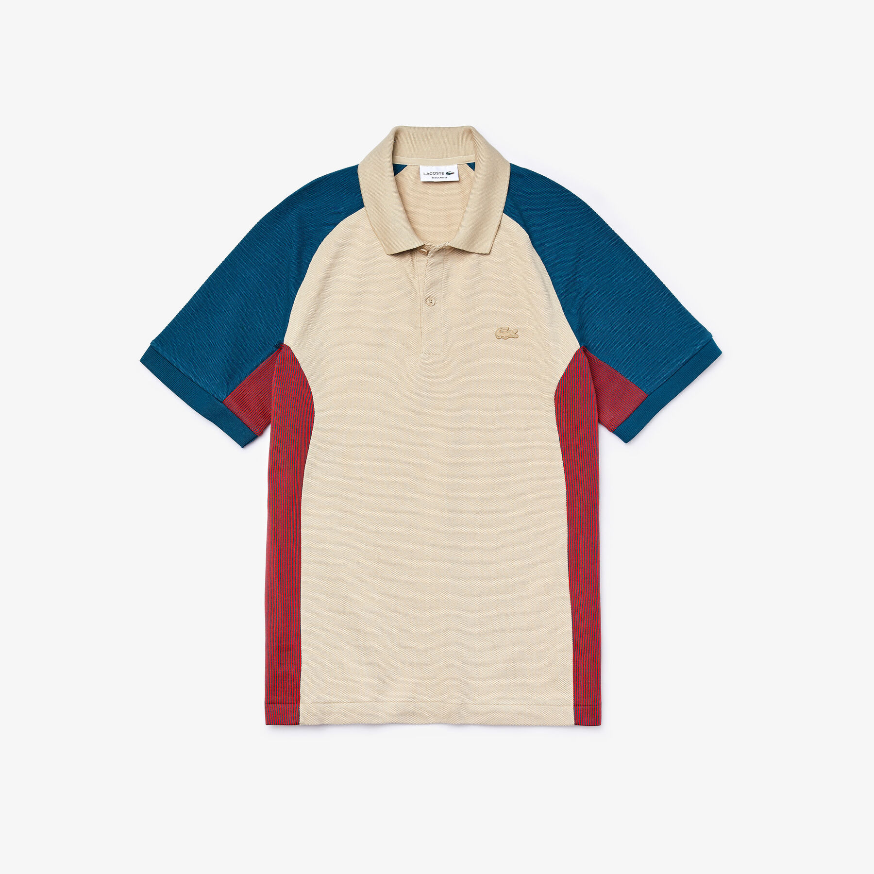 لاكوست قميص بولو من البيكيه بألوان متعددة من مجموعة lacoste colourblock للرجال