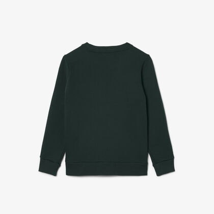 سويت شيرت من الصوف مخطط بشعار الماركة