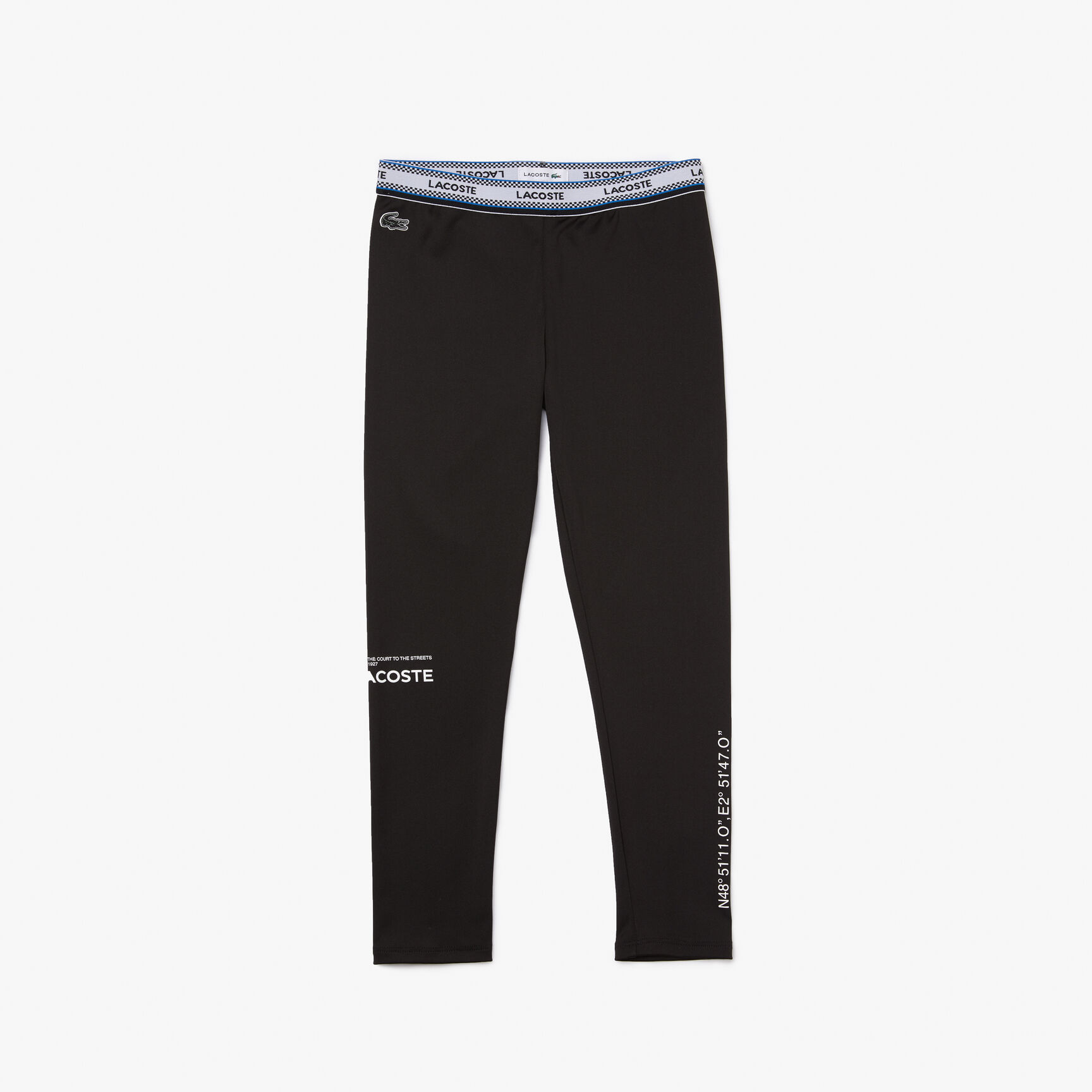 Girls' Lacoste Printed Waist Leggings
