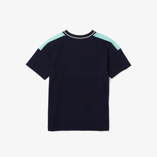 Boys' Lacoste Sport Colorblock Ultra-lightweight Cotton T-shirt