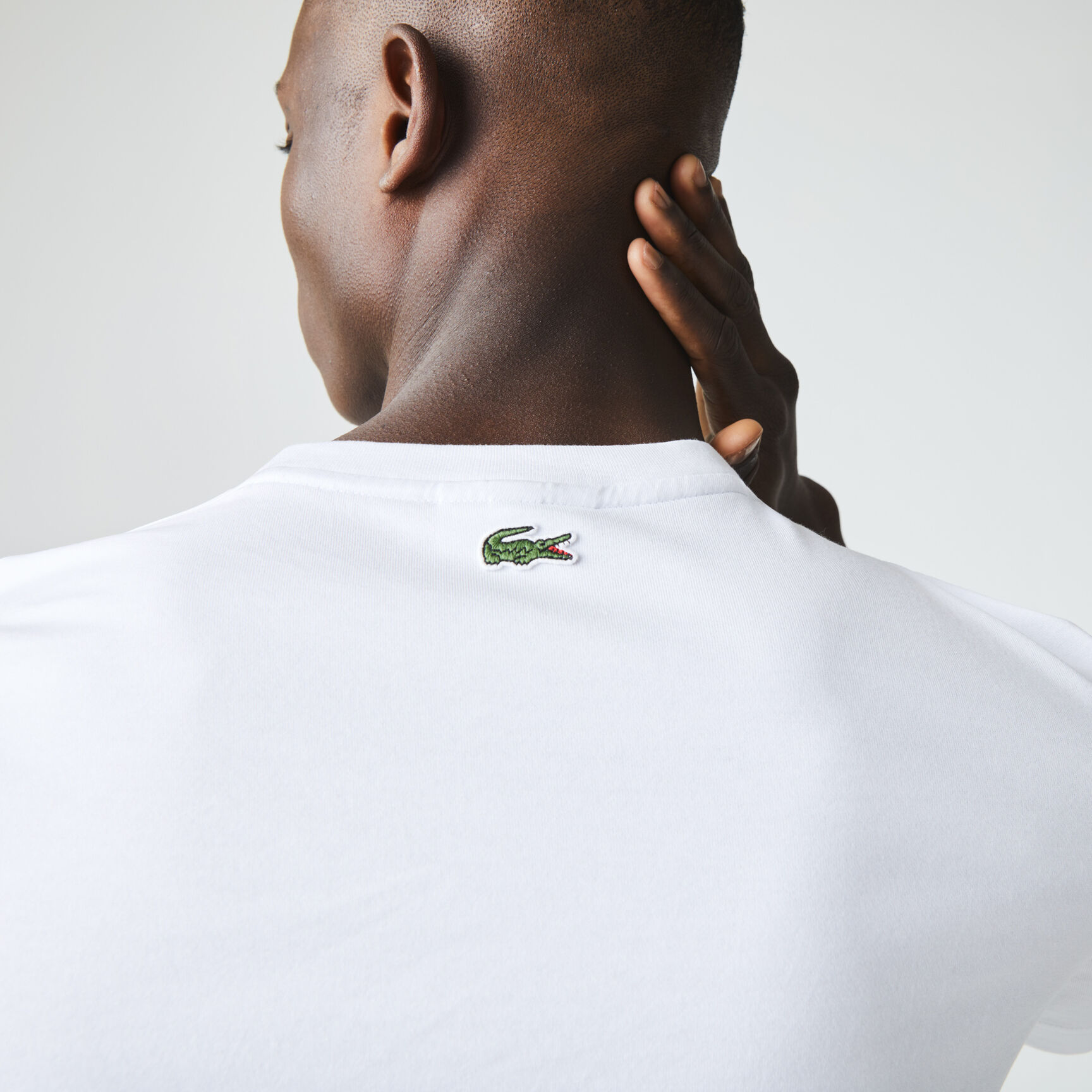 Men&rsquo;s Crew Neck Lacoste 27 Print Cotton T-shirt