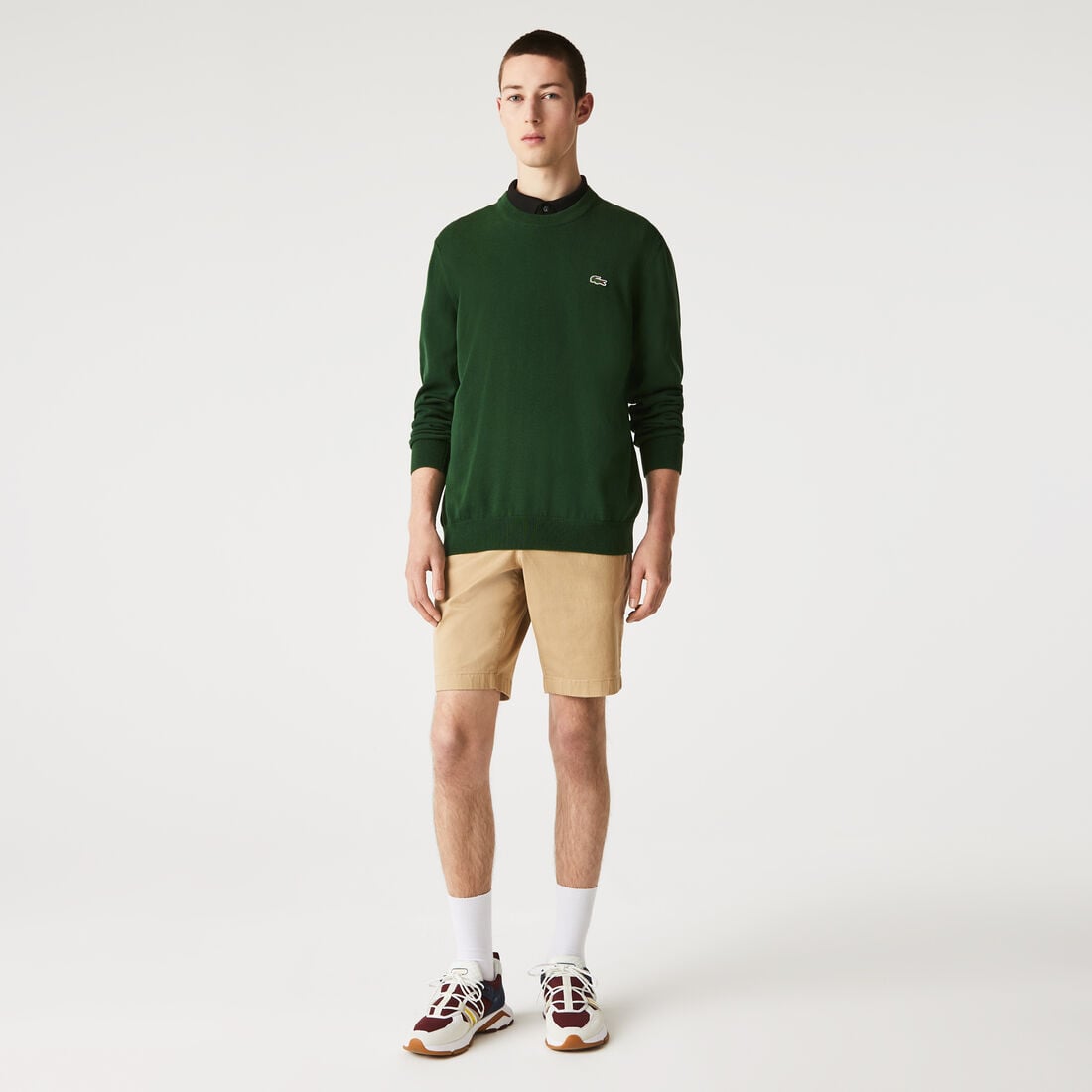 Monochrome Crew Neck Cotton Sweater Monochrome Crew Neck Cotton Sweater