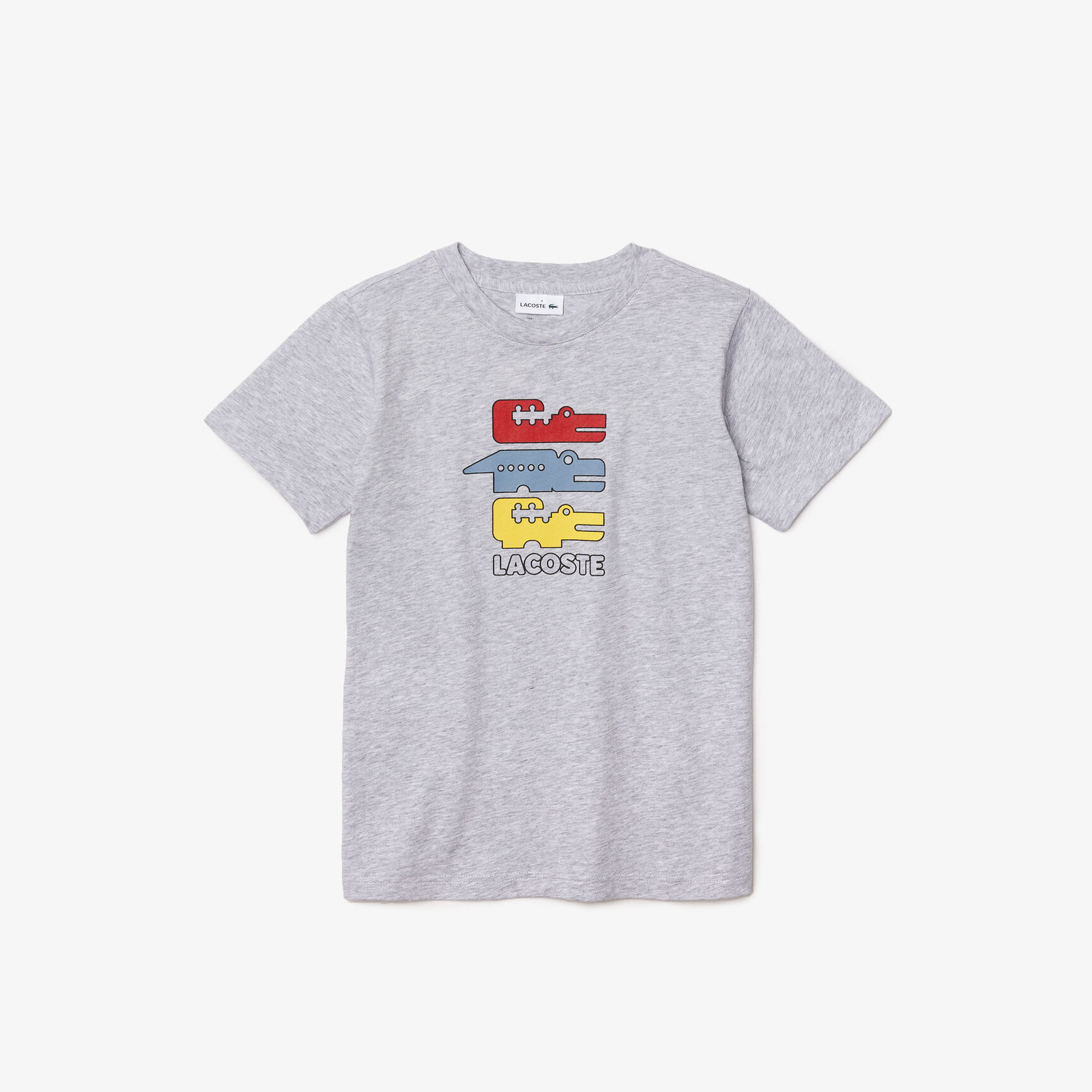 تيشيرت ولادي من القطن بطبعة التمساح برقبة دائرية تيشيرت ولادي من القطن بطبعة التمساح برقبة دائرية