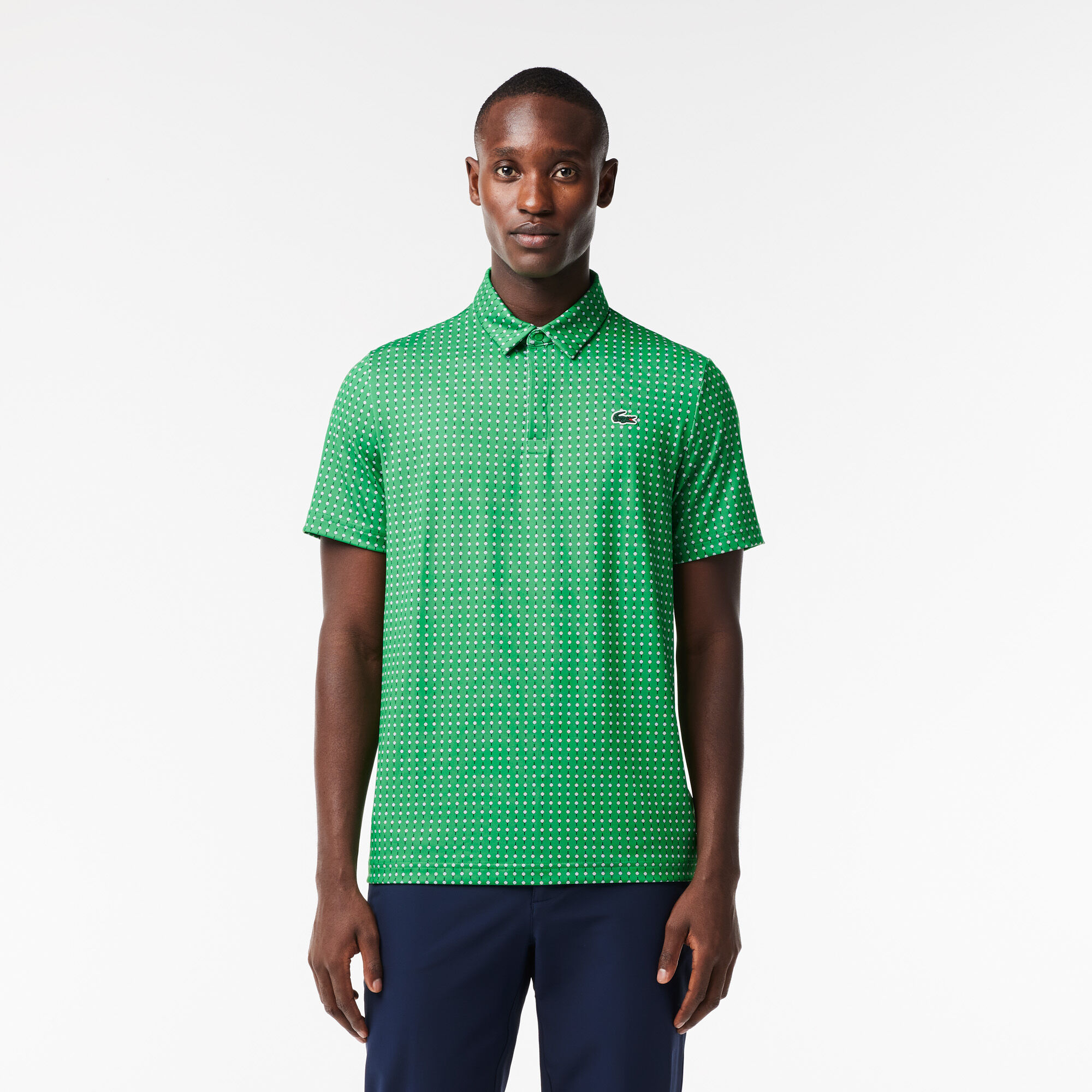 Buy Men s Lacoste Golf Printed Recycled Polyester Polo Shirt Lacoste QA