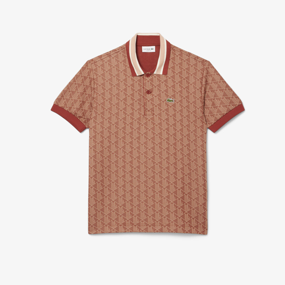 Classic Fit Monogram Jacquard Polo Shirt Classic Fit Monogram Jacquard Polo Shirt