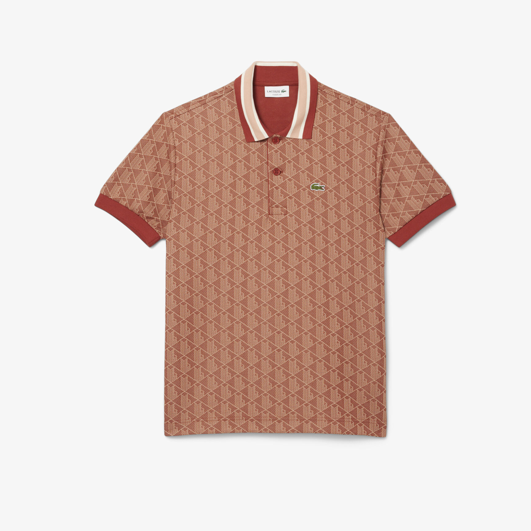 Classic Fit Monogram Jacquard Polo Shirt Classic Fit Monogram Jacquard Polo Shirt