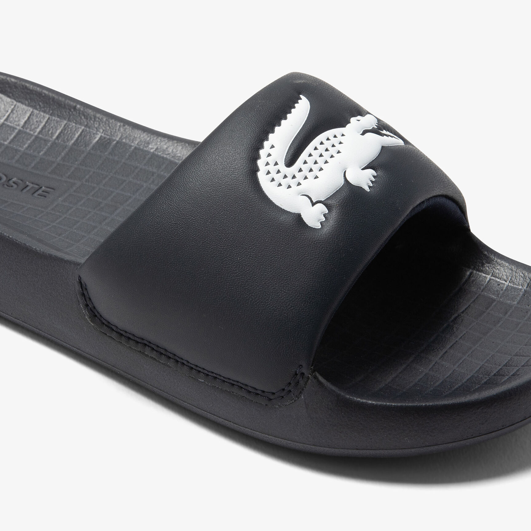 Men's Lacoste Croco 1.0 Synthetic Slides Men's Lacoste Croco 1.0 Synthetic Slides