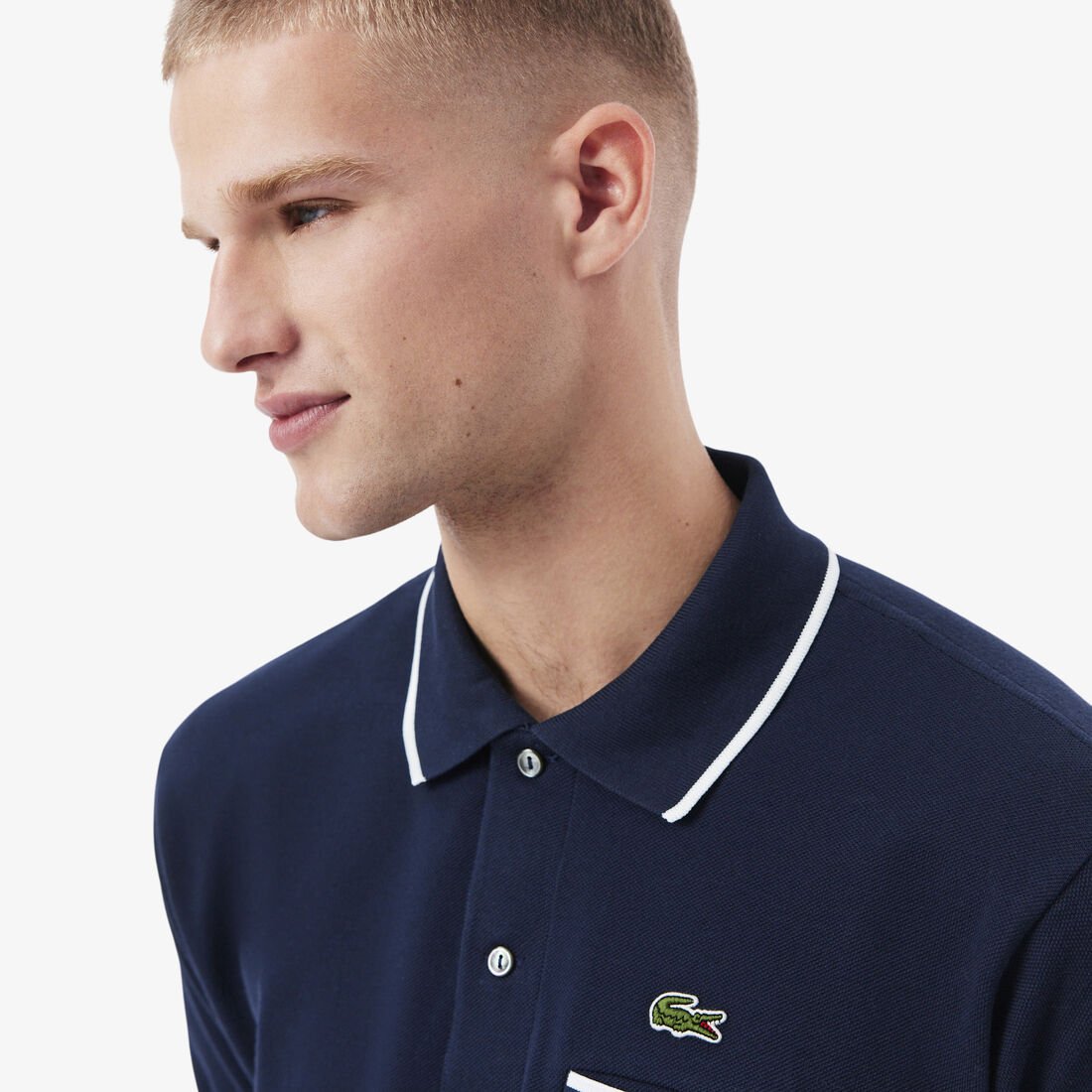 Classic Fit Pocket Accent L.12.12 Polo Shirt Classic Fit Pocket Accent L.12.12 Polo Shirt