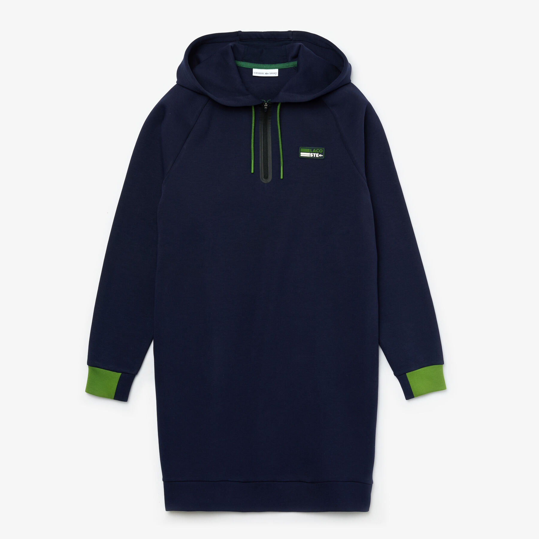 فستان بشكل سويت شيرت مع غطاء رأس من مزيج القطن مجموعة Lacoste SPORT للنساء لاكوست فستان بشكل سويت شيرت مع غطاء رأس من مزيج القطن مجموعة lacoste sport للنساء