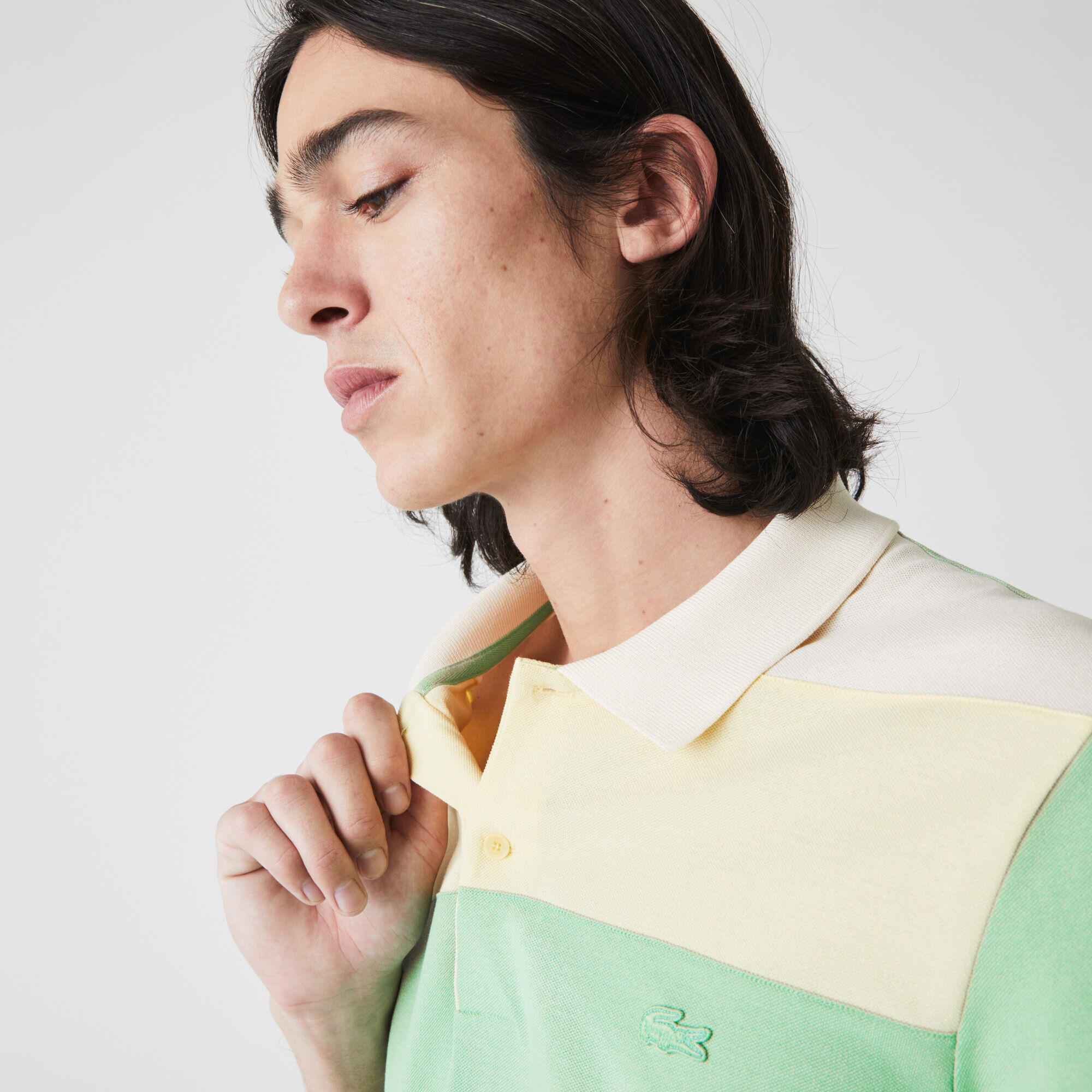 Men’s Lacoste Regular Fit Fresh Colorblock Cotton Piqué Polo Men’s Lacoste Regular Fit Fresh Colorblock Cotton Piqué Polo