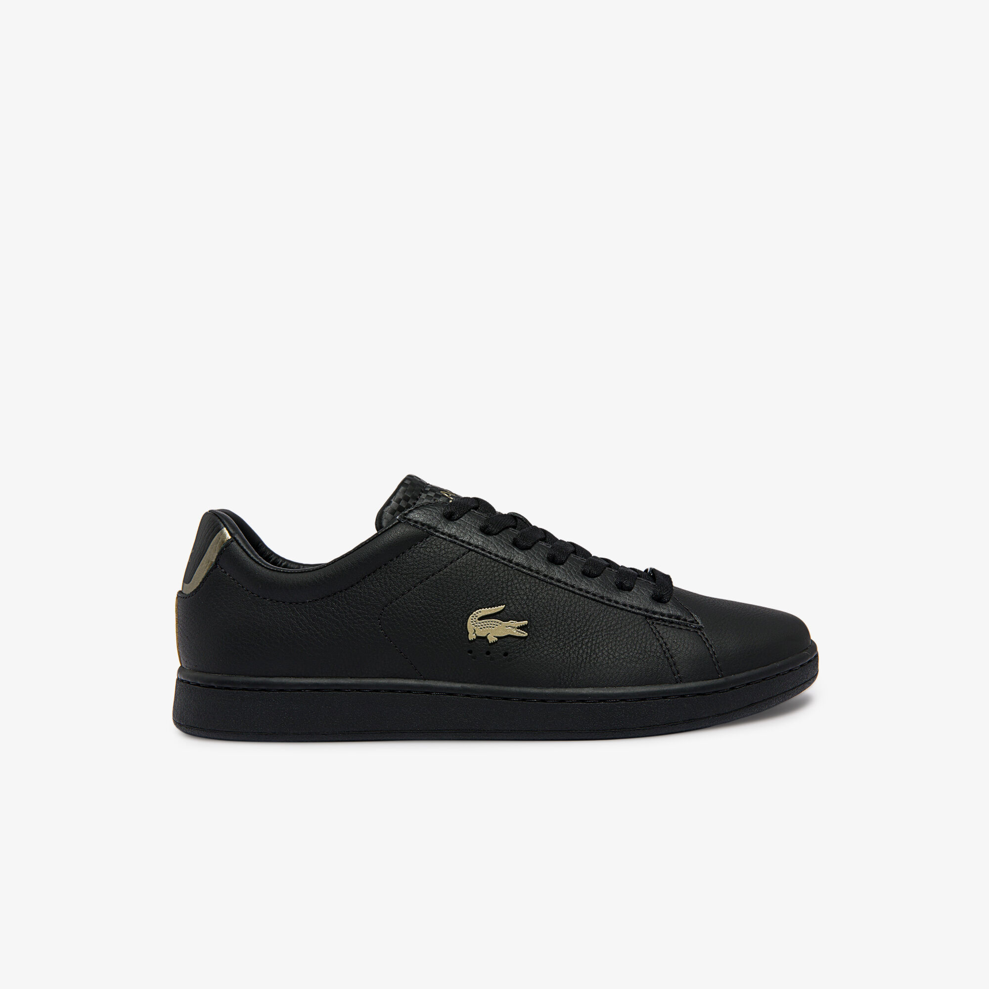 Buy Men s Carnaby Evo Leather Platinum Detailing Trainers Lacoste QA