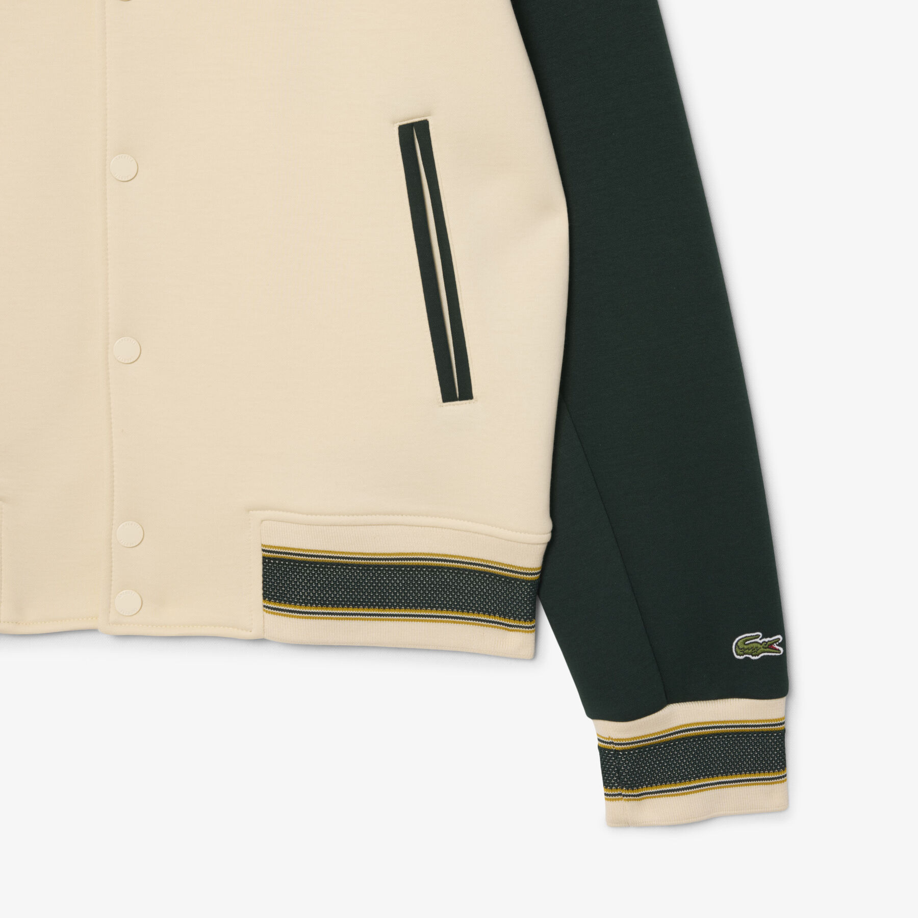lacoste french made varsity badge jacket