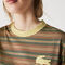 Unisex Lacoste LIVE Loose Fit Crew Neck Striped Cotton T-shirt unisex lacoste live loose fit crew neck striped cotton t shirt