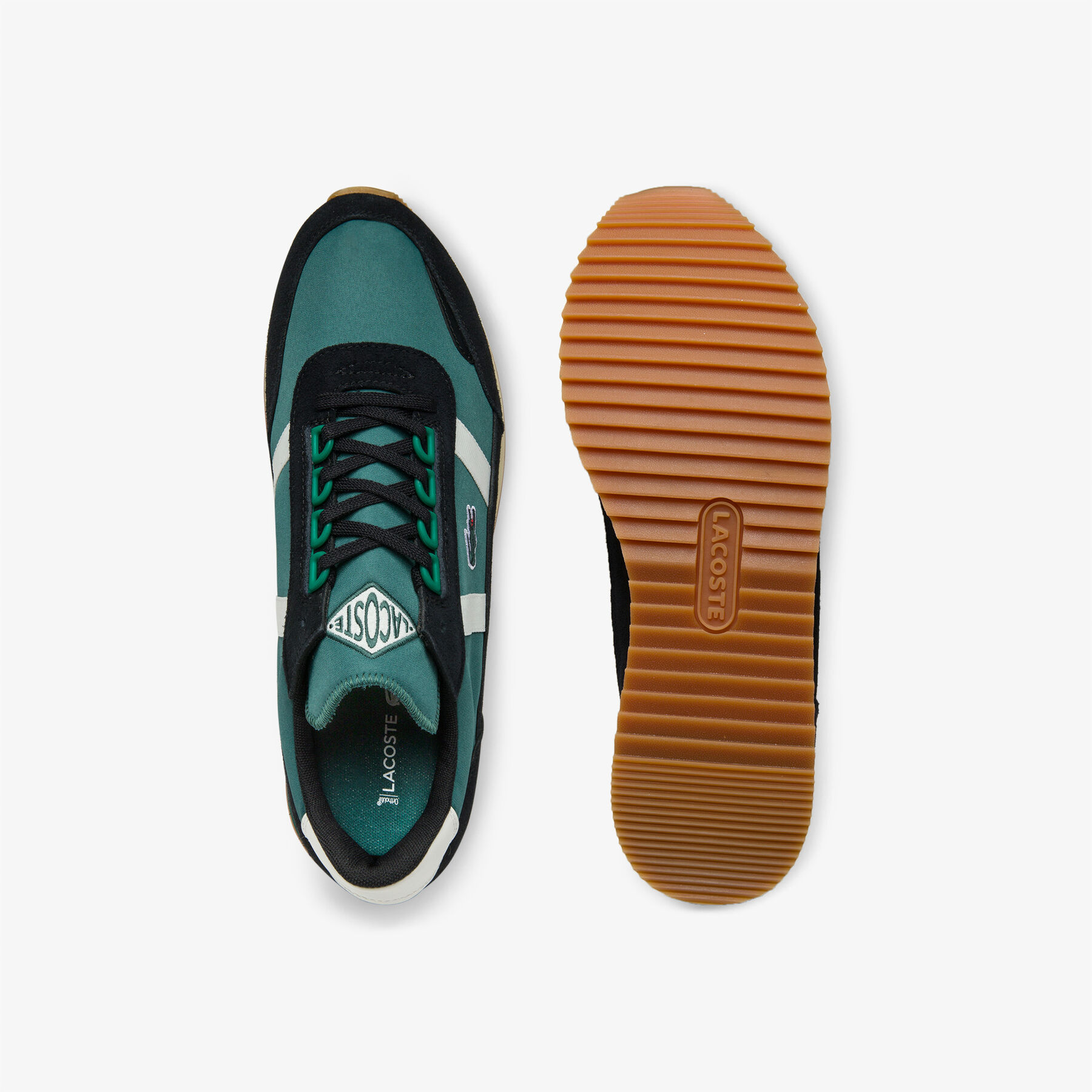 Men’s Partner Retro Textile and Suede Trainers lacoste men s partner retro textile and suede trainers