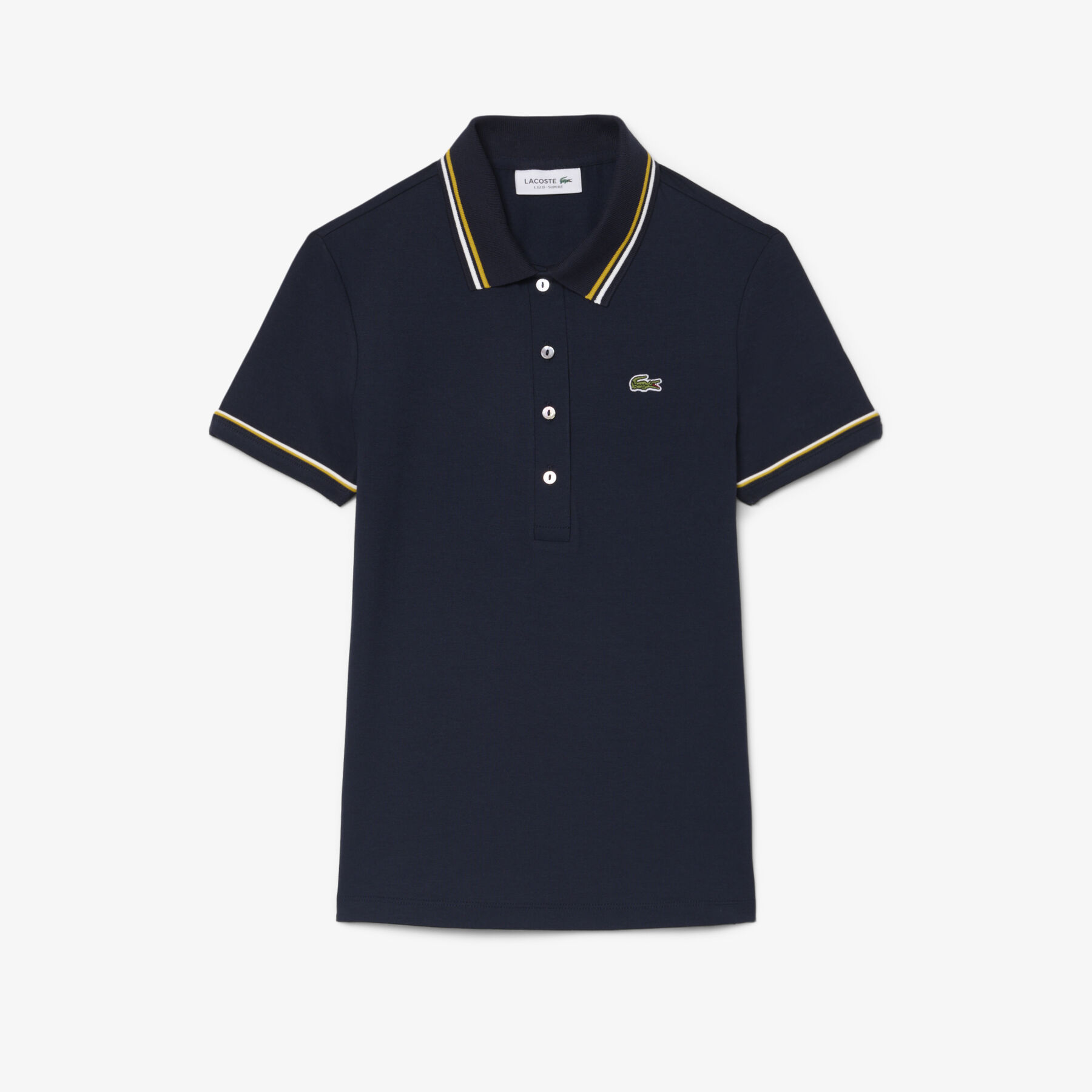 L.12.D Slim Fit Trim Detail Polo Shirt lacoste l 12 d slim fit trim detail polo shirt