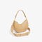 lacoste maheki embossed leather half moon purse