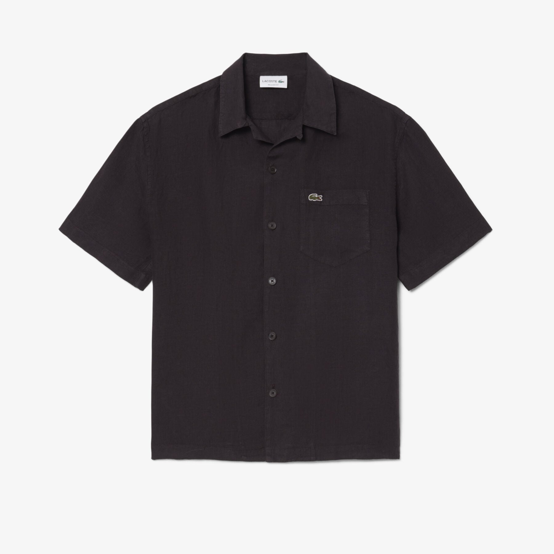 Relaxed Fit Linen Shirt lacoste relaxed fit linen shirt