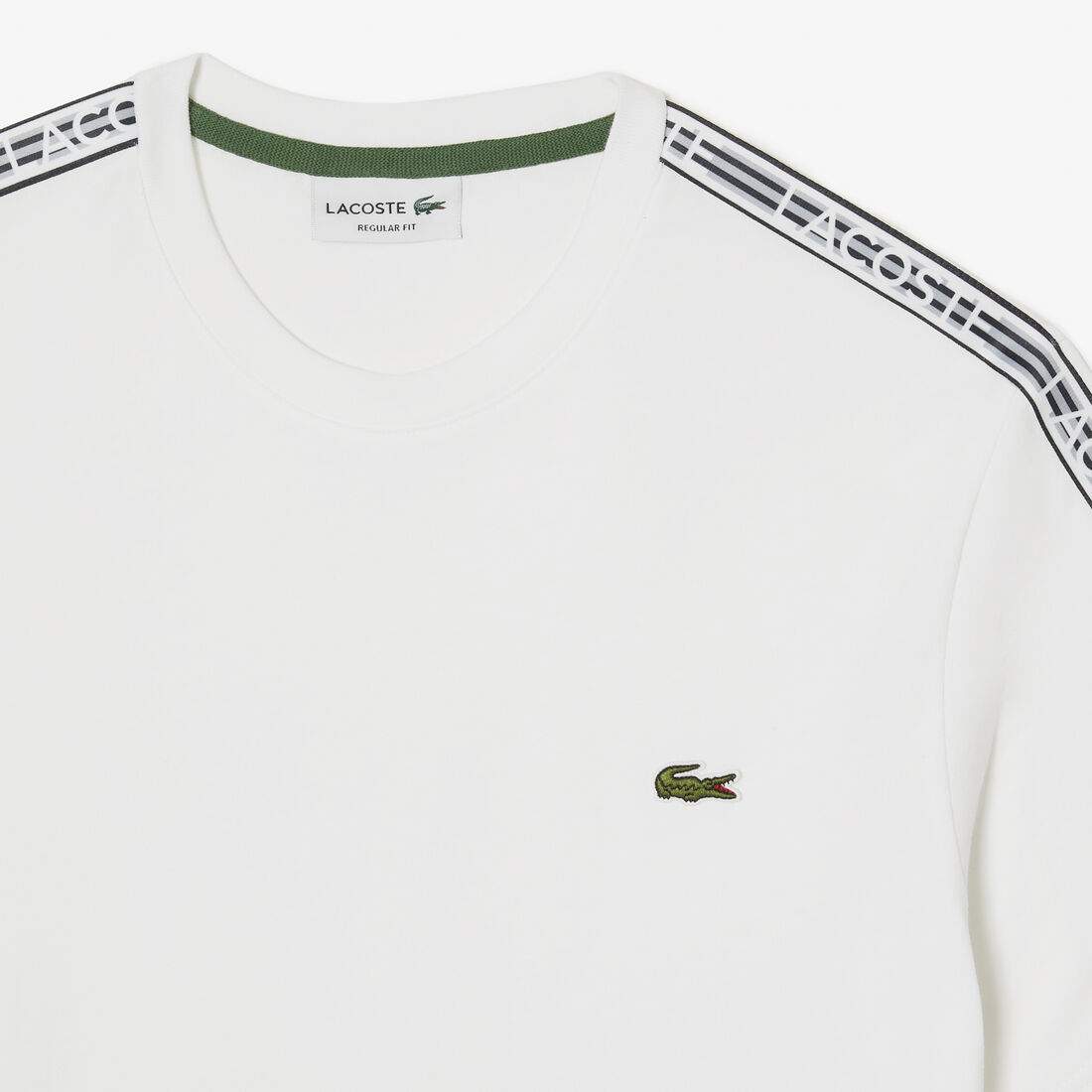 Men's Lacoste Regular Fit Logo Stripe T-shirt Men's Lacoste Regular Fit Logo Stripe T-shirt