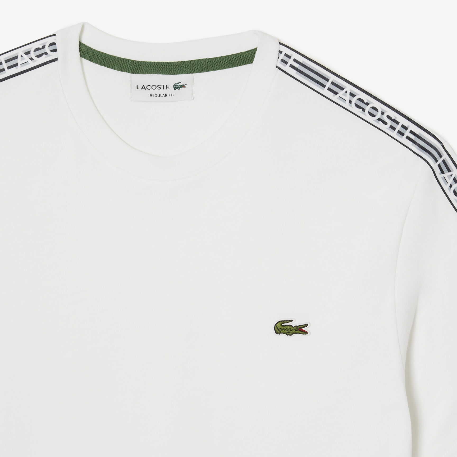 Men's Lacoste Regular Fit Logo Stripe T-shirt Men's Lacoste Regular Fit Logo Stripe T-shirt
