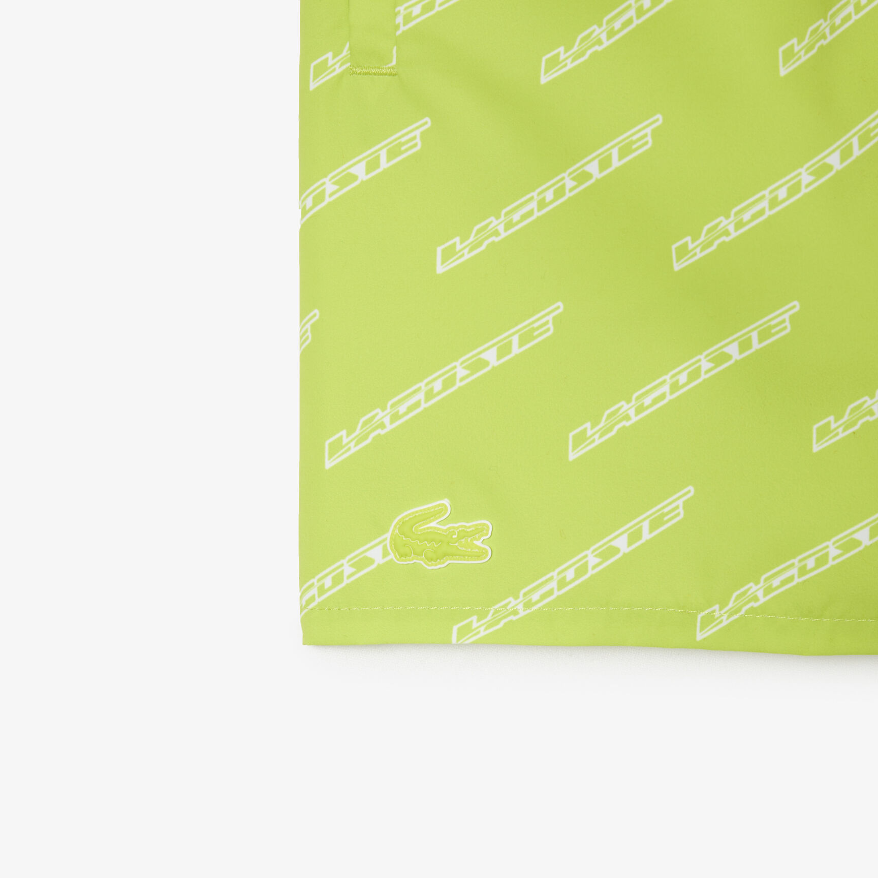 Boys’ Lacoste Printed Recycled Polyester Swim Trunks