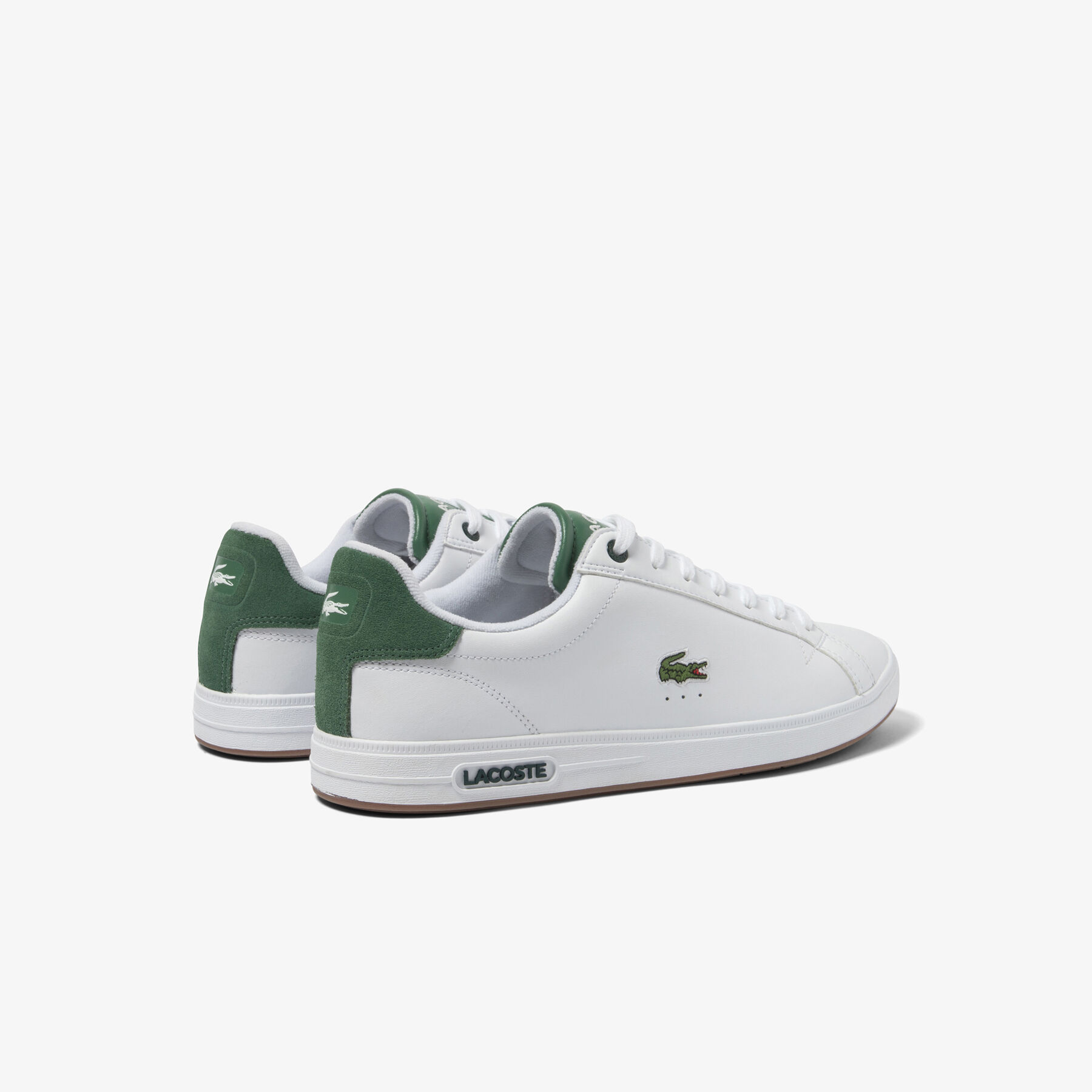 men s lacoste graduate pro leather heel pop trainers
