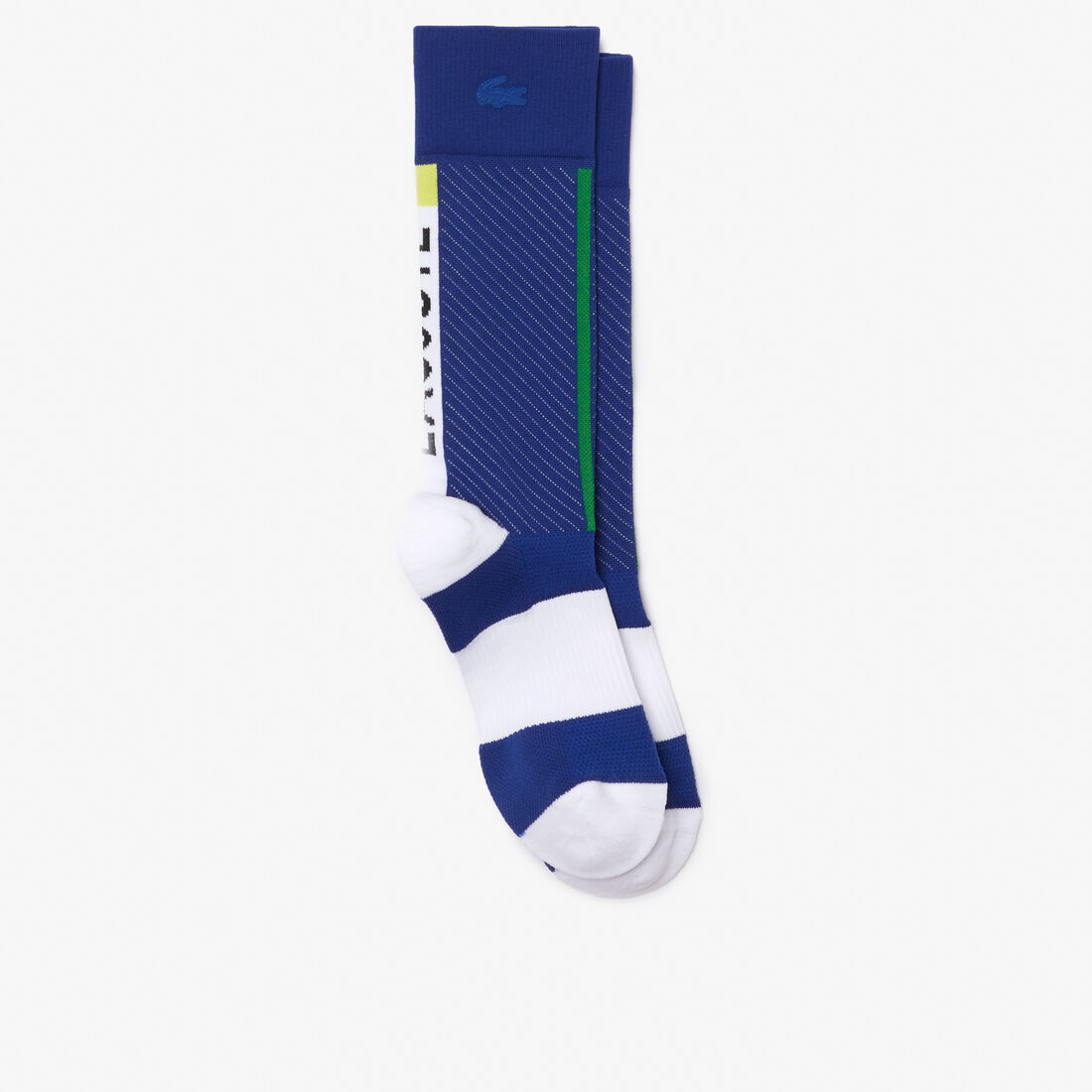 جوارب تنس طويلة بأجزاء مضغوطة للرجال مجموعة Lacoste SPORT