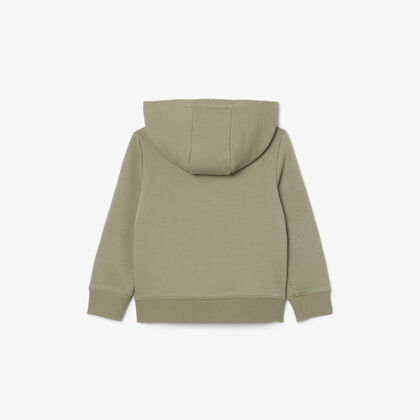lacoste unisex brushed fleece zipped sweatshirt
