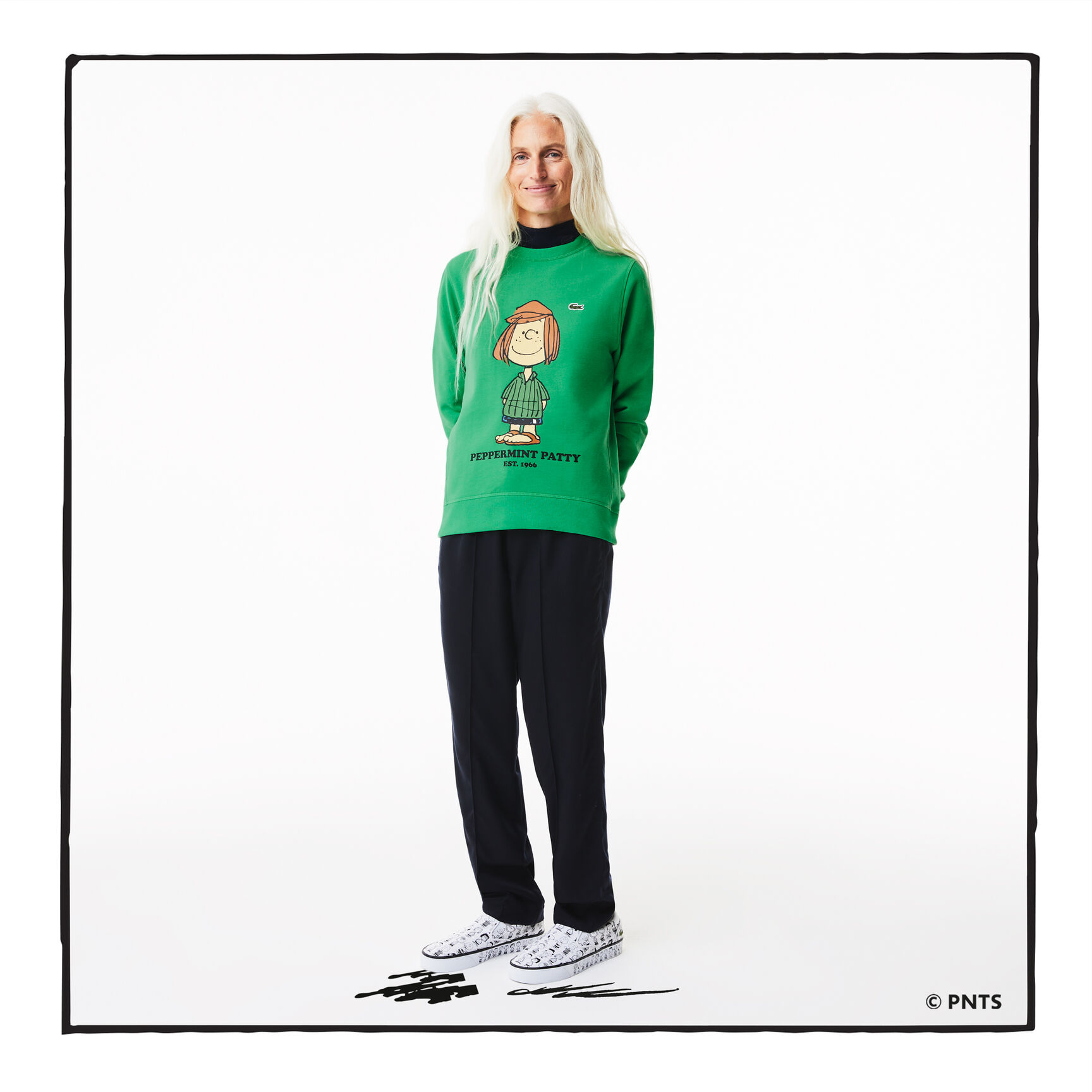 Women's Lacoste x Peanuts Crew Neck Organic Cotton Sweatshirt